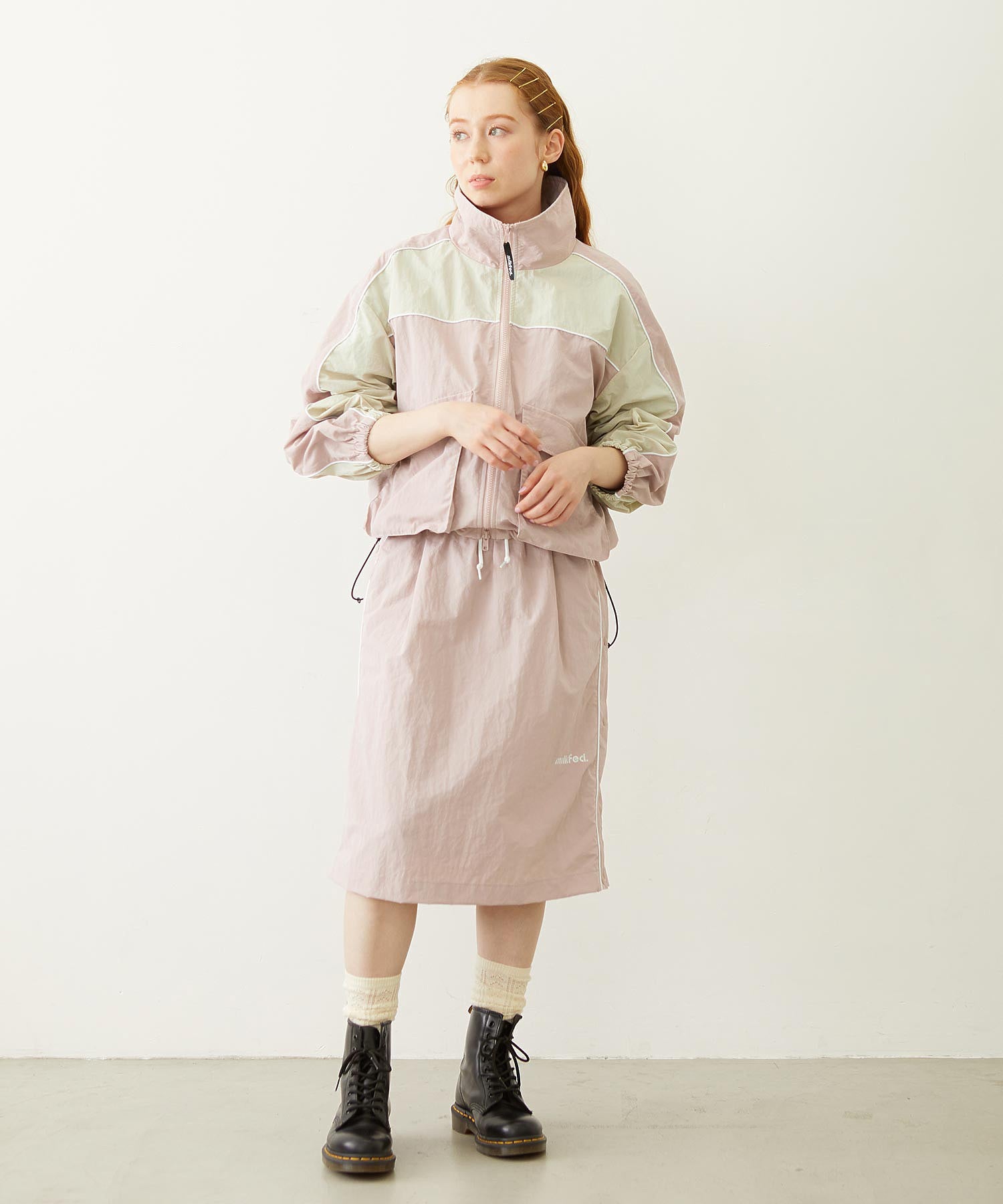 CUTOUT LOGO TRACK SKIRT