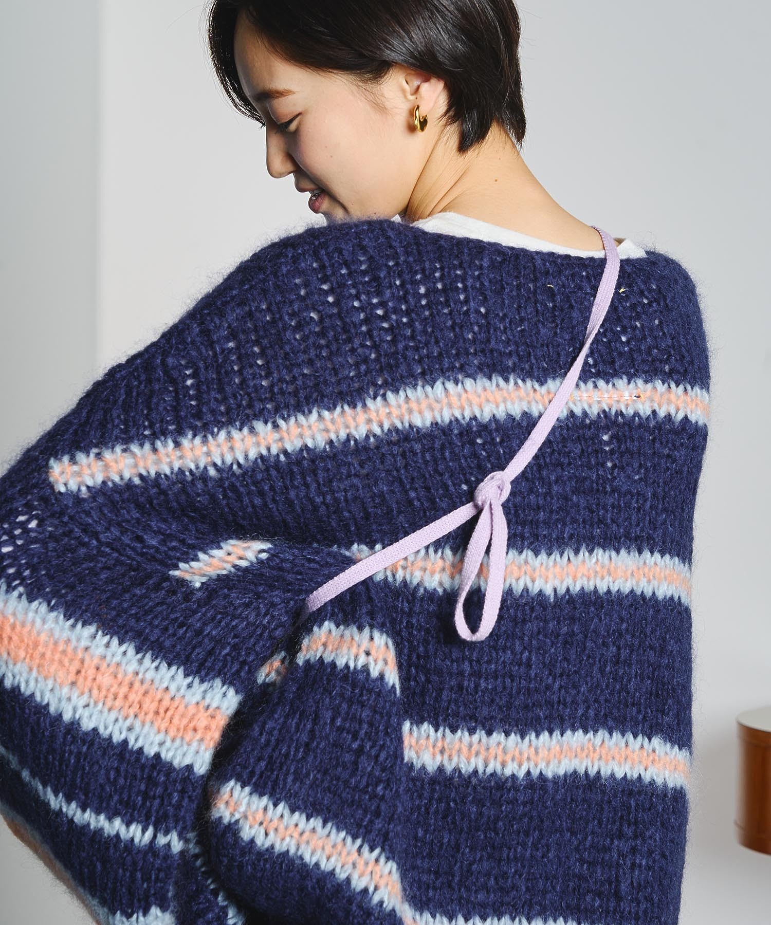 mici/MESH KNIT SHOULDER BAG