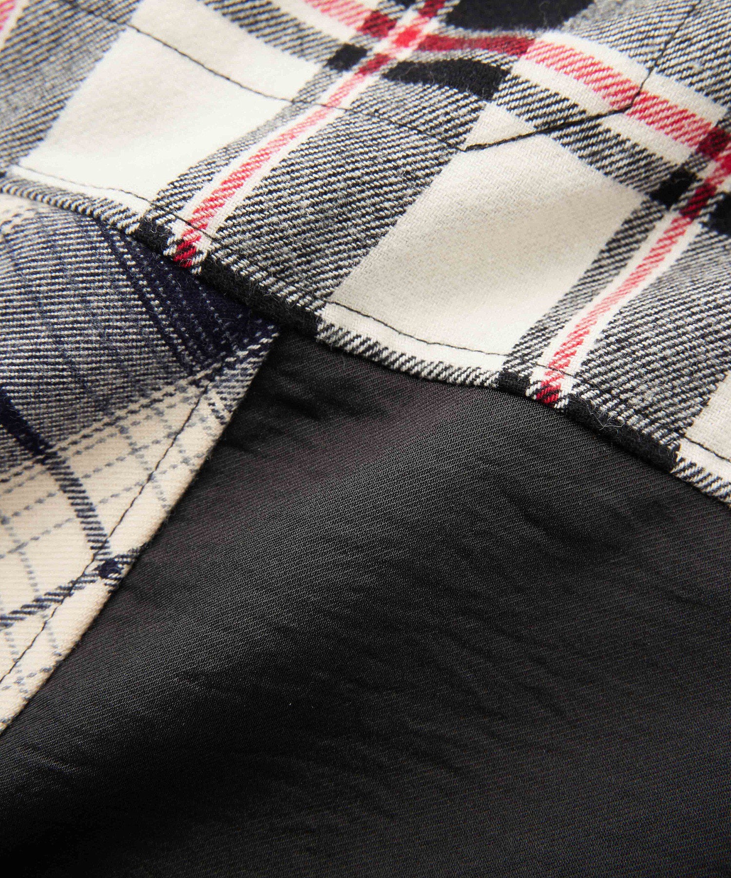 PLAID PATCHWORK SHIRT