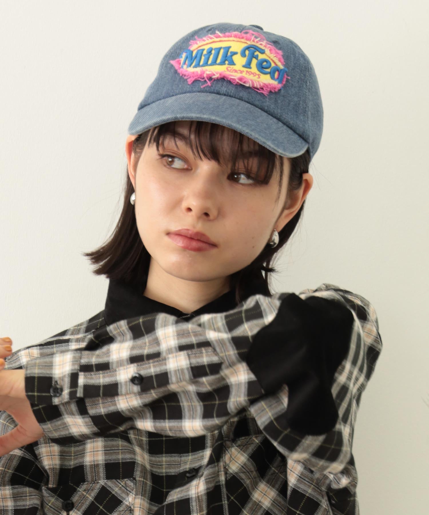 FRAYED LOGO PATCH CAP