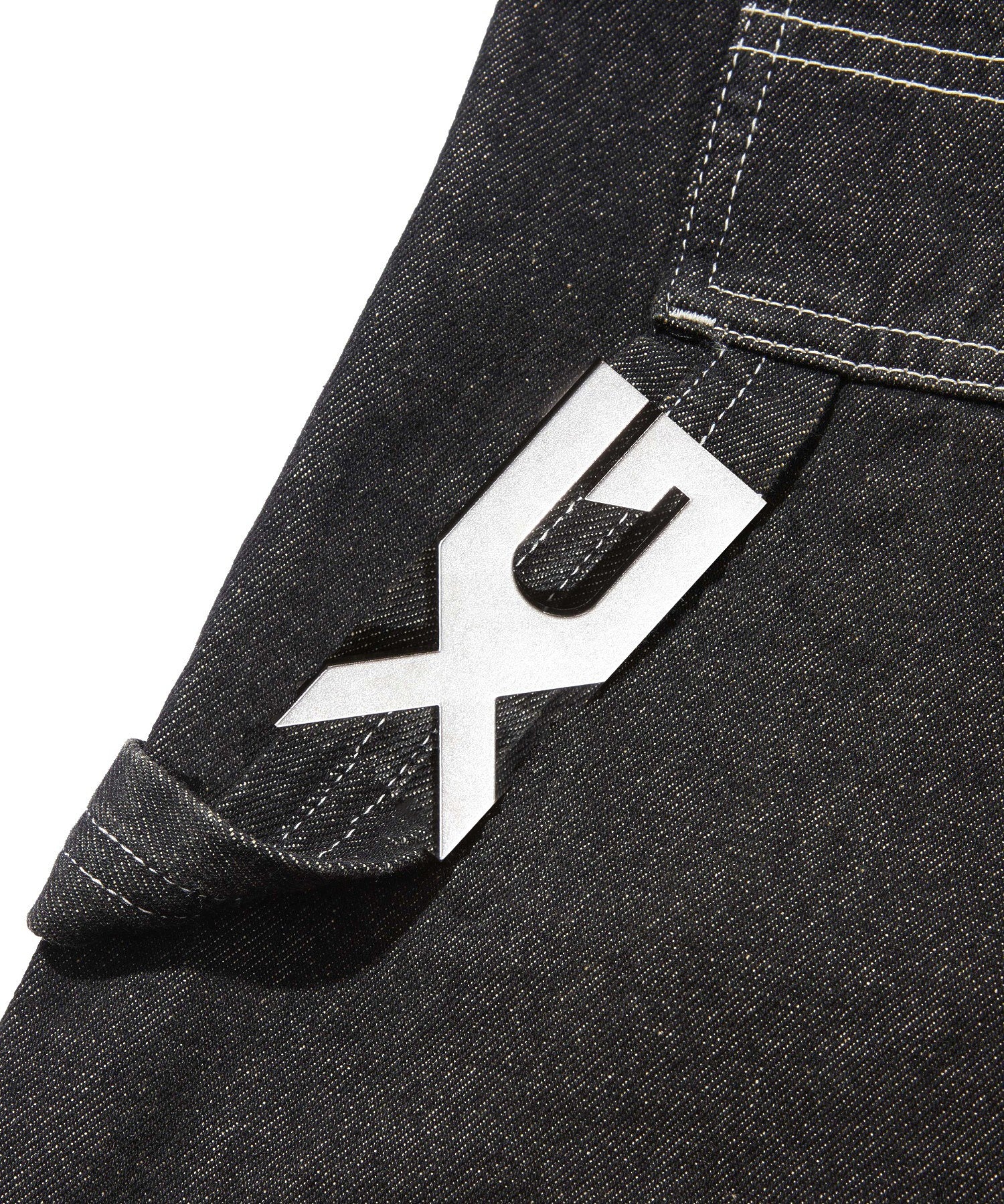 LOOP WITH BUCKLE WIDE LEG DENIM PANTS