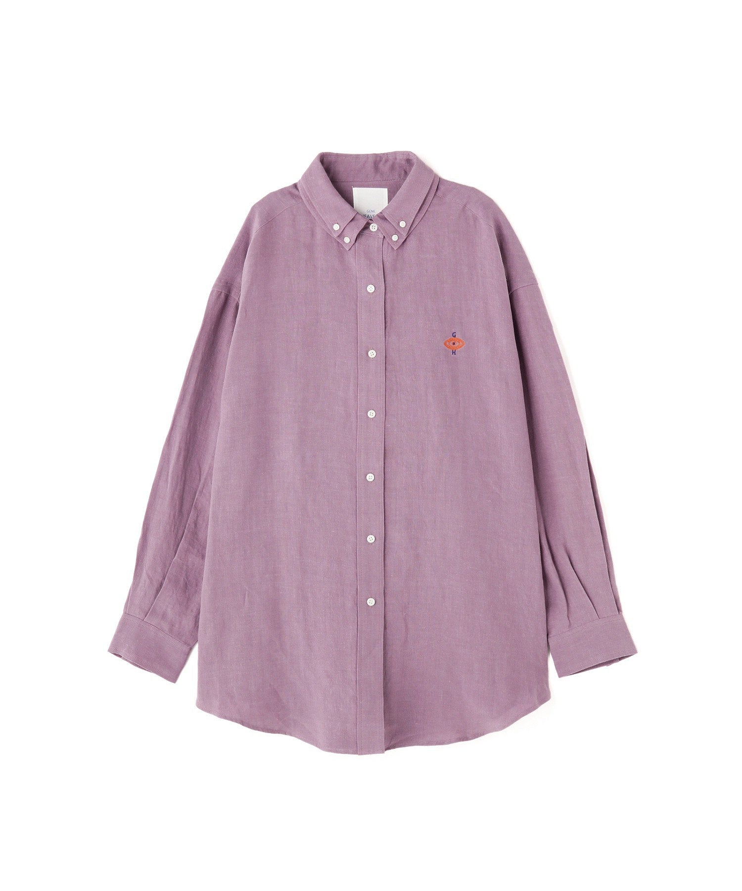 ボタンダウン ダブルネックシャツ