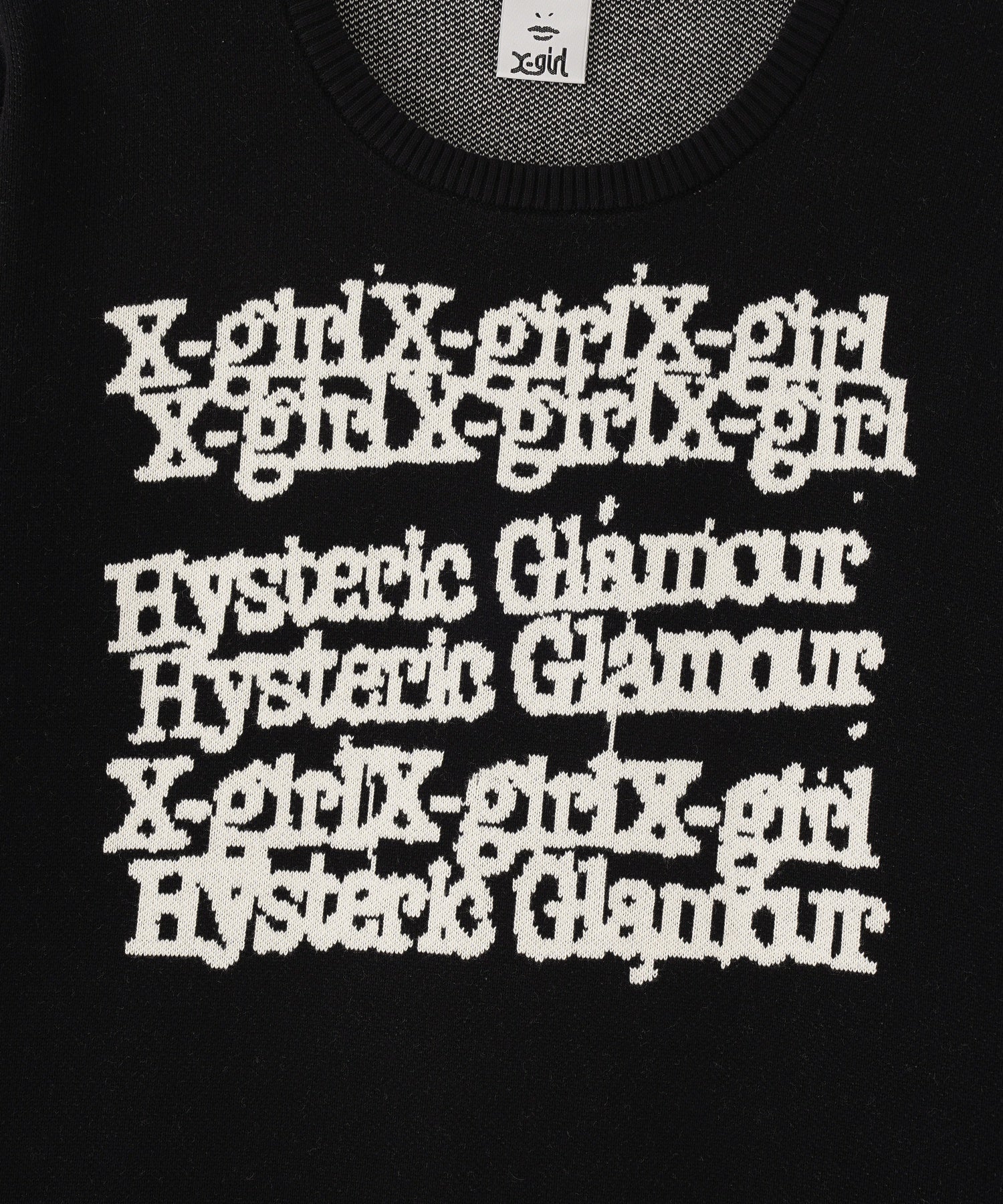 X-girl x HYSTERIC GLAMOUR KNIT TOP