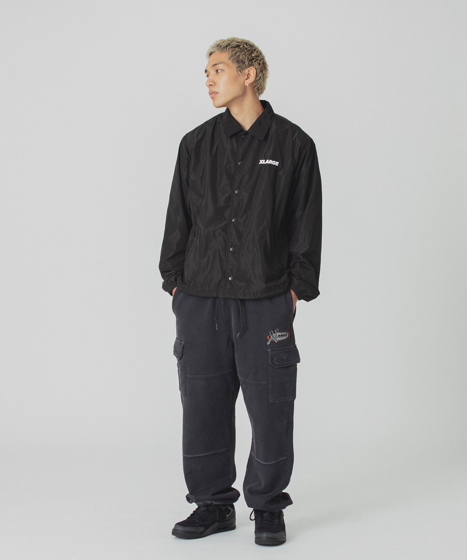 BLEACHED SWEAT CARGO PANTS