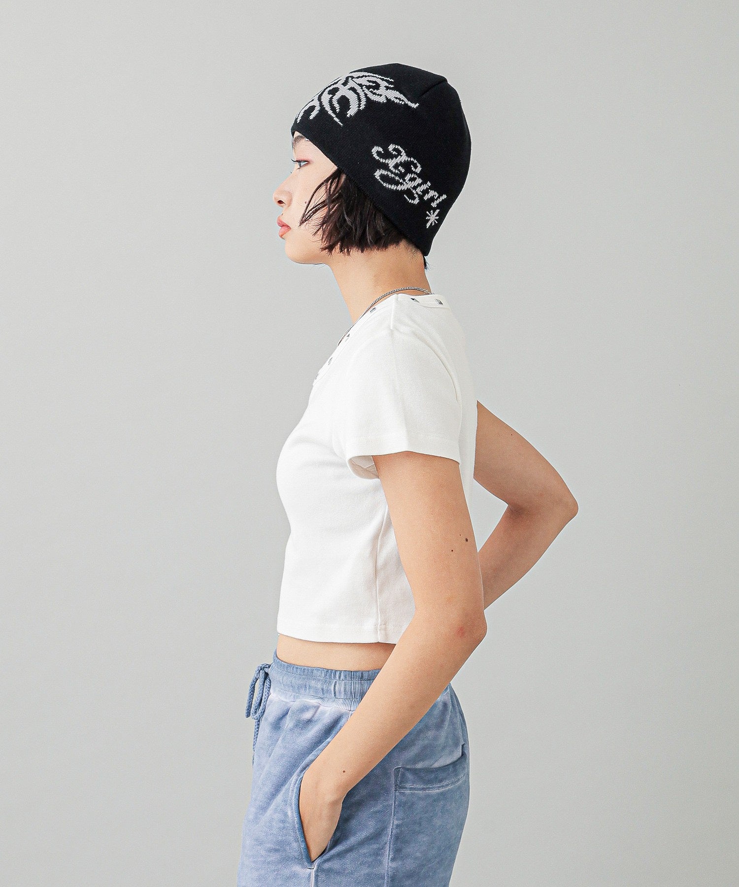 TRIBAL BUTTERFLY JACQUARD BEANIE