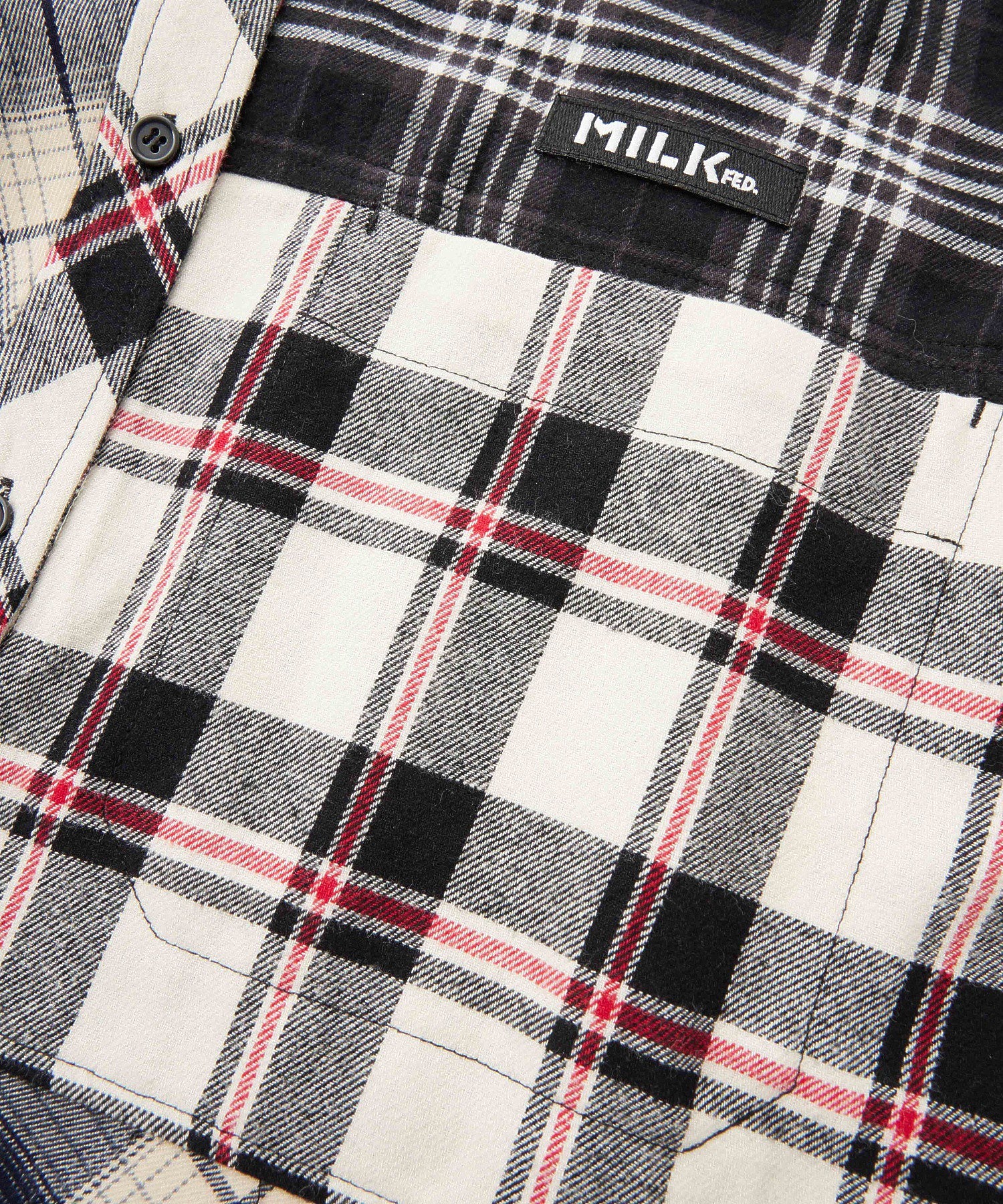 PLAID PATCHWORK SHIRT