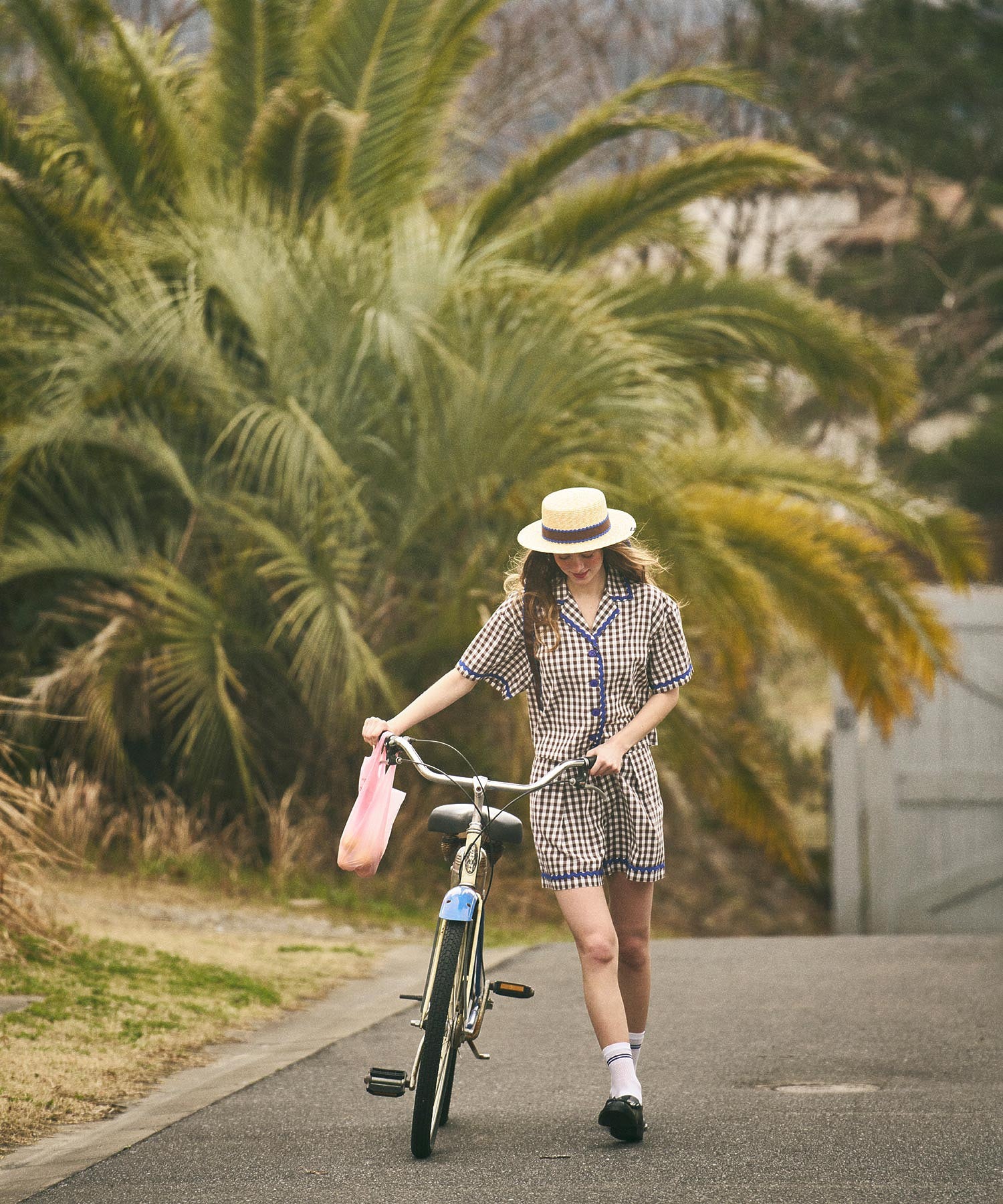 TRIMMED GINGHAM CHECK SHIRT