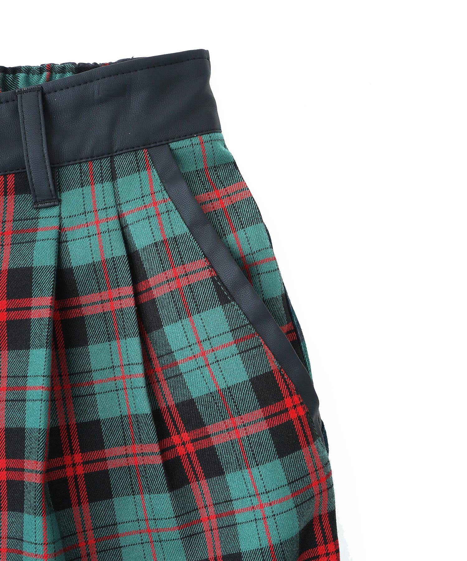 COMBINATION PLAID PANTS