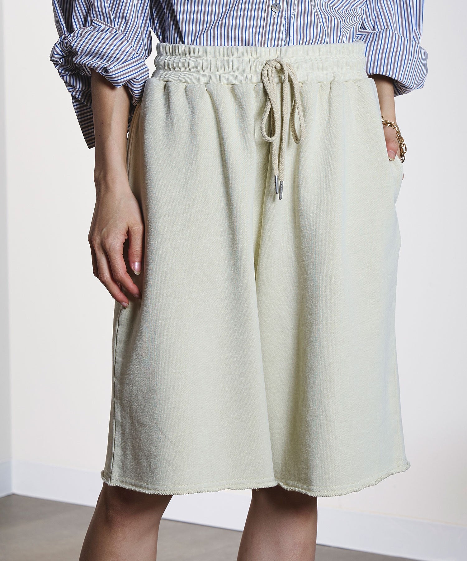 CREOLME/SWEAT HALF PANTS