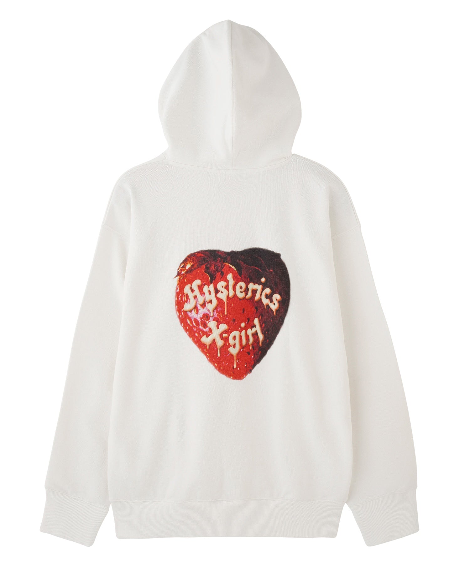 X-girl x HYSTERIC GLAMOUR SCULL AND BERRY HOODIE