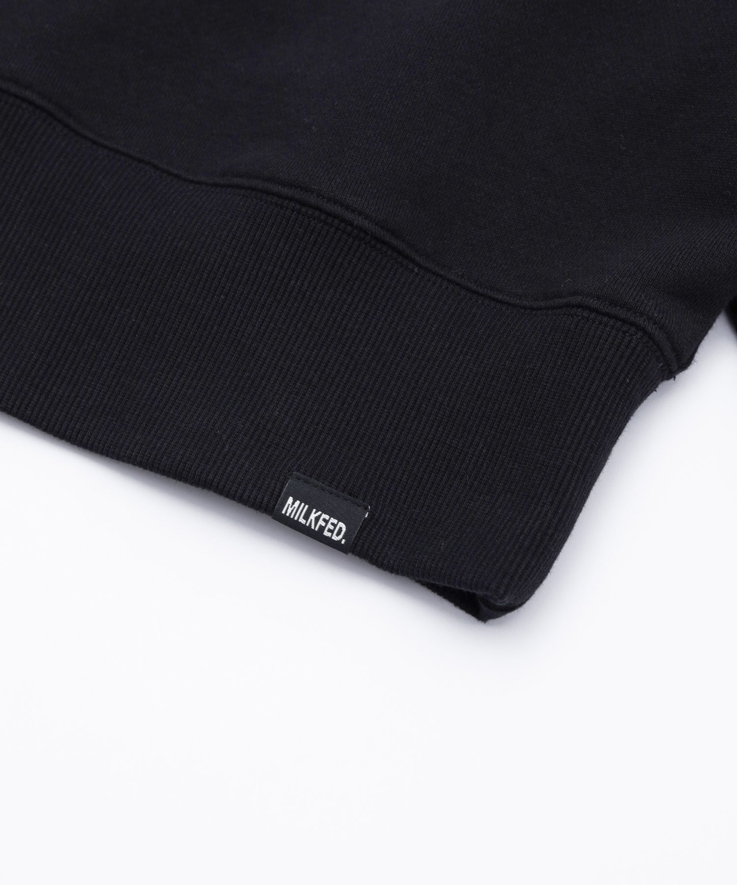 THREE-TIERED LOGO CLEAR PRINT SHORT CREW SWEAT