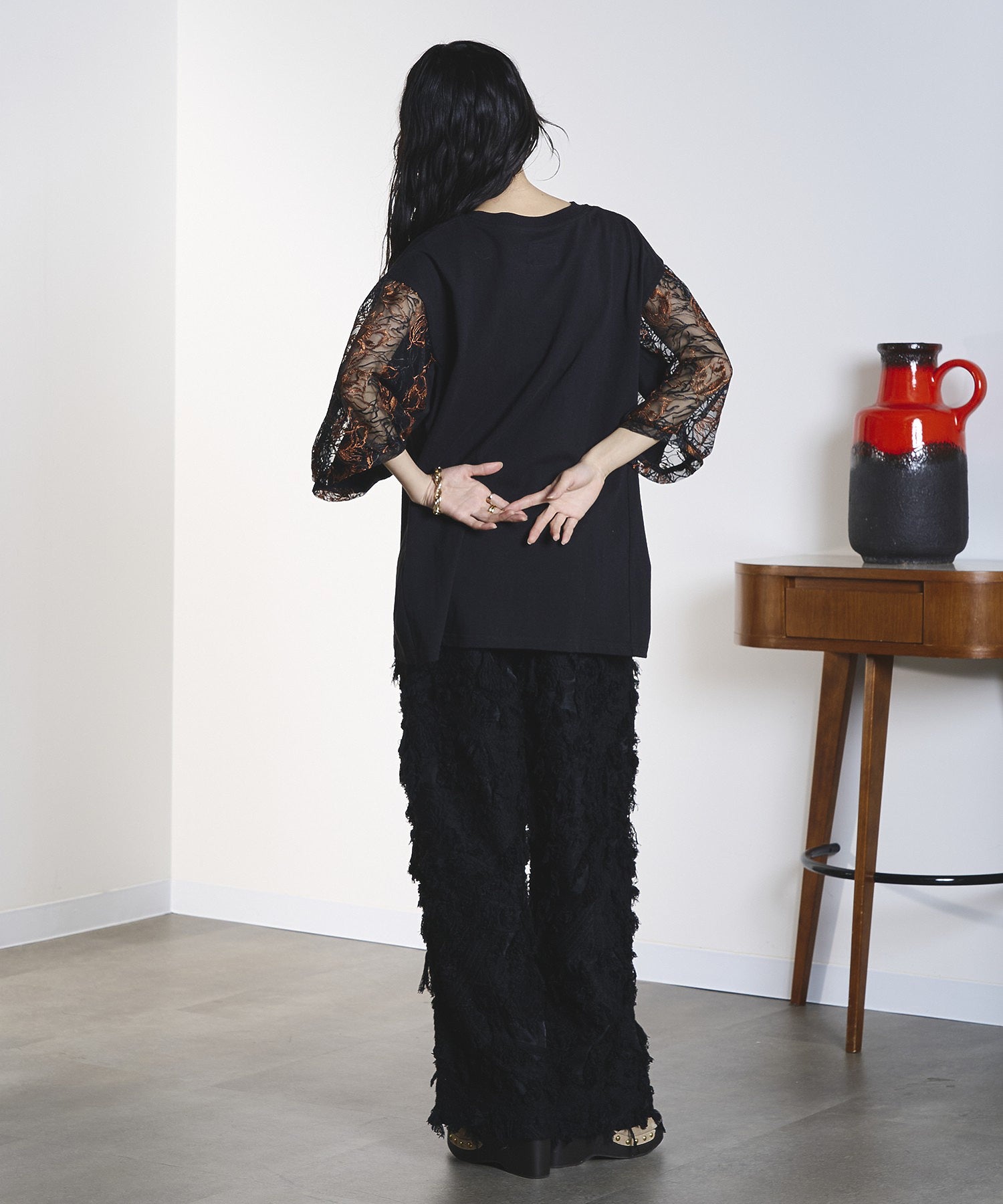 model:161cm 着用サイズ:S