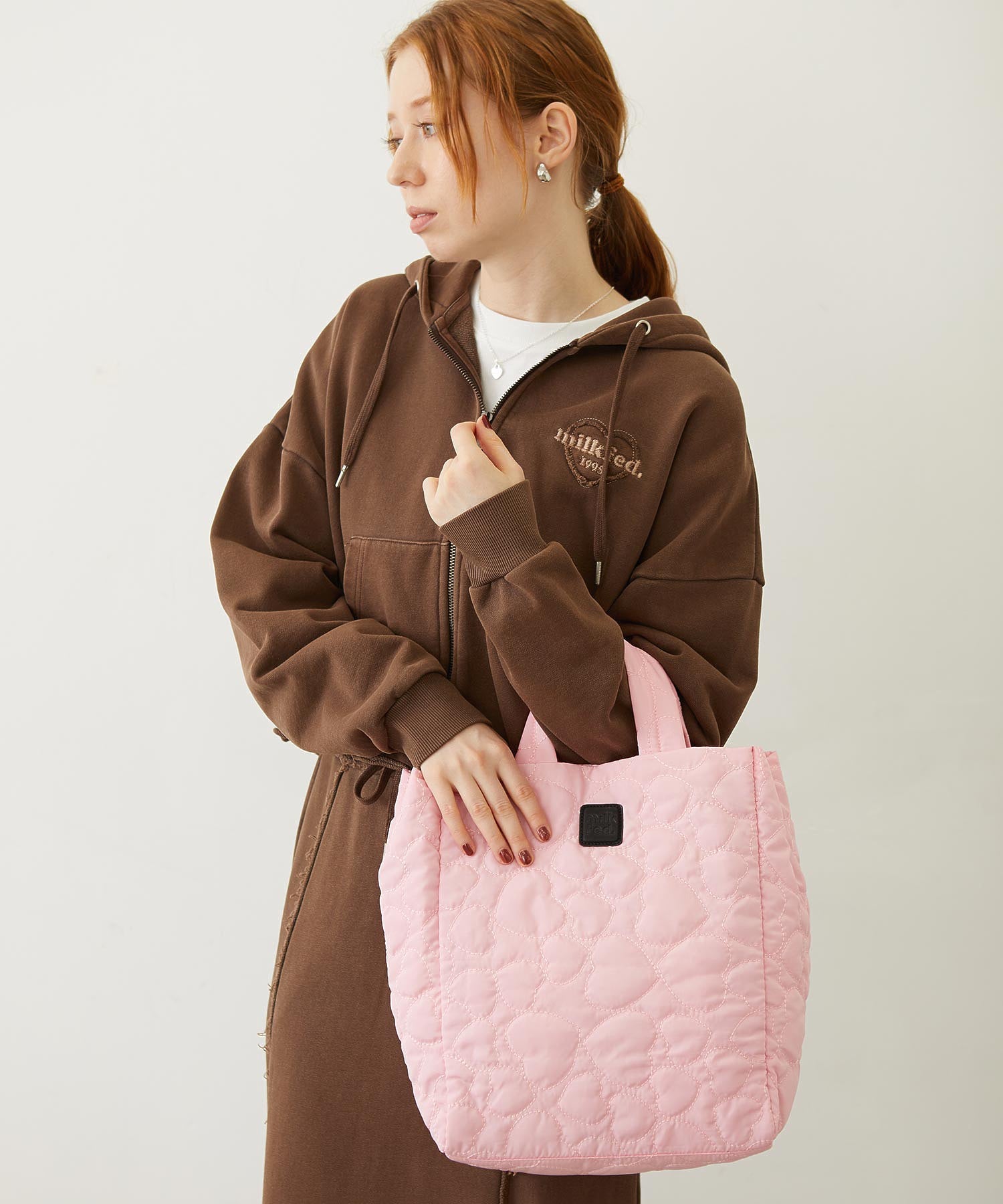HEART QUILTED BAG