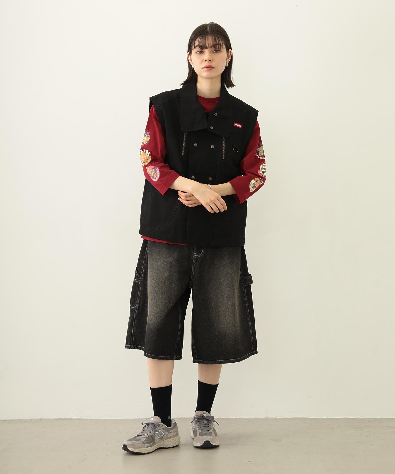 70S LOGO THREE QUARTER SLEEVE TOP