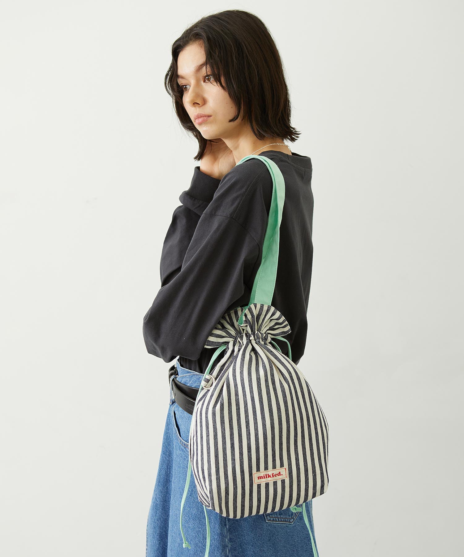 STRIPED TOTE BAG