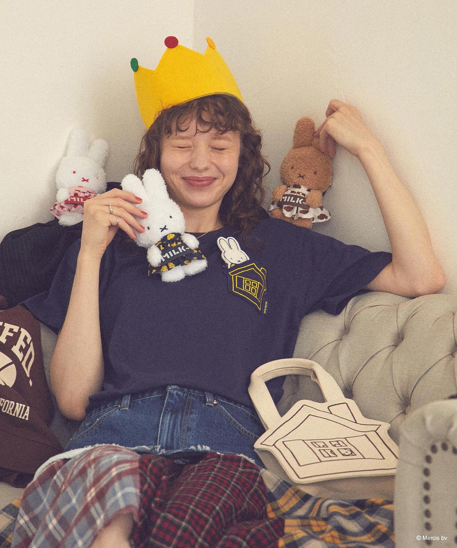 MILKFED. × MIFFY AND MELANIE KEYCHAIN POUCH