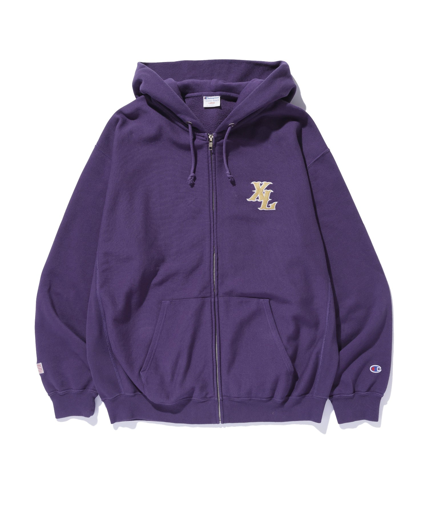 XLARGE×Champion ZIP UP HOODED SWEATSHIRT
