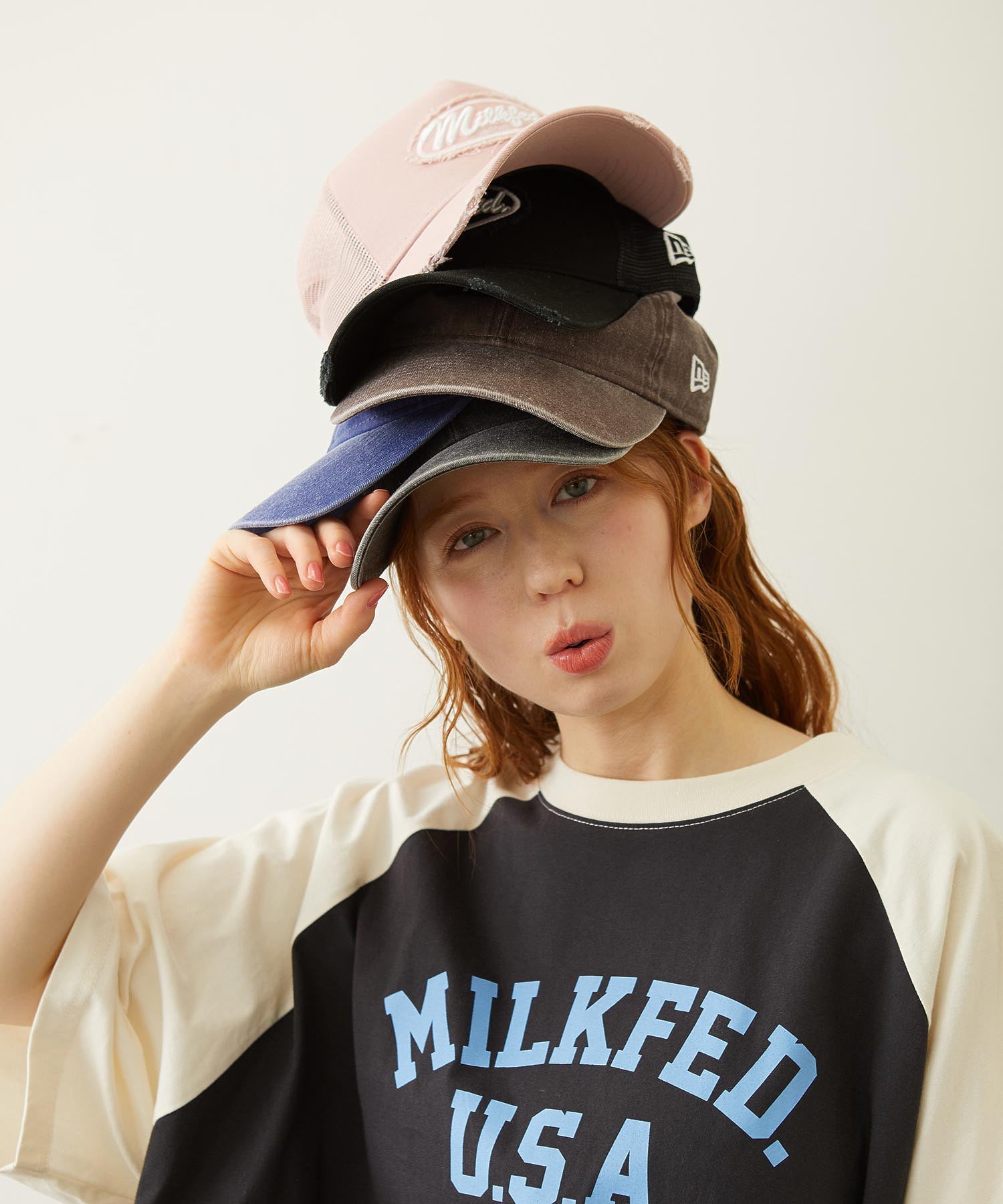 MILKFED. × NEW ERA OVAL LOGO 9FORTY A-FRAME