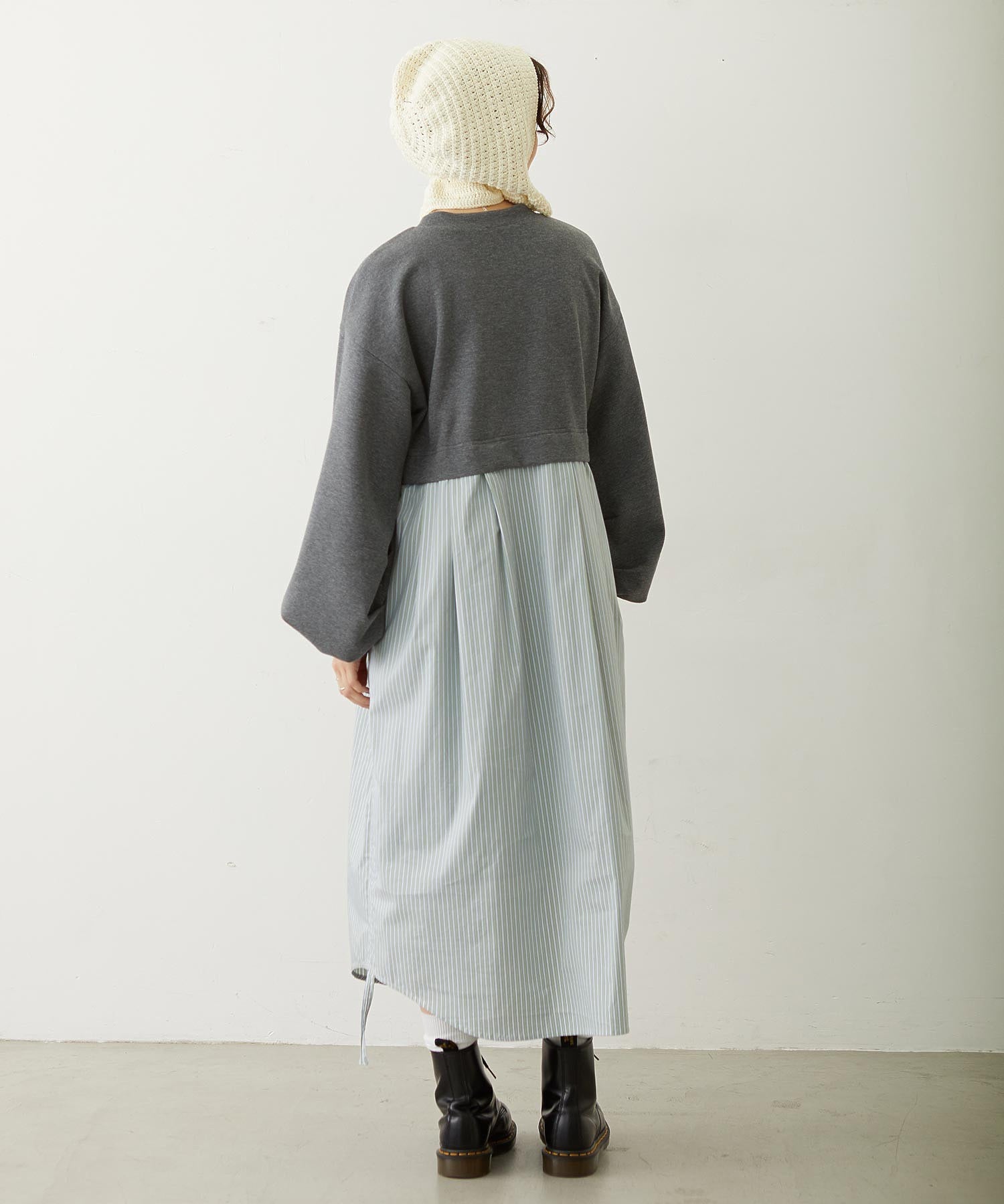 STRIPED DOCKING DRESS