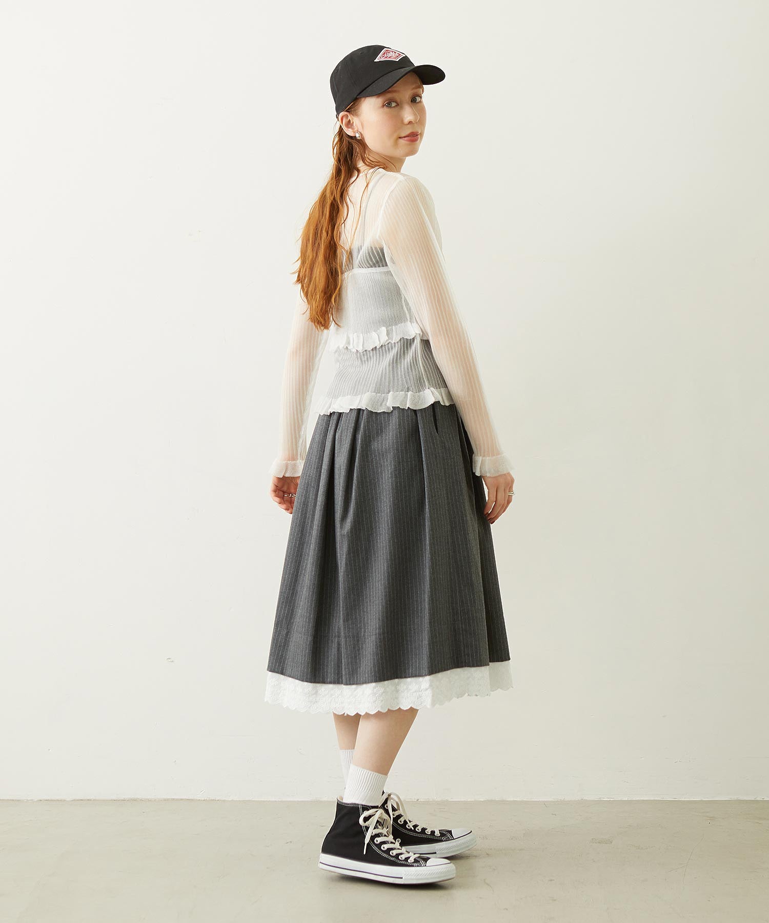 LABEL TWILL CAP
