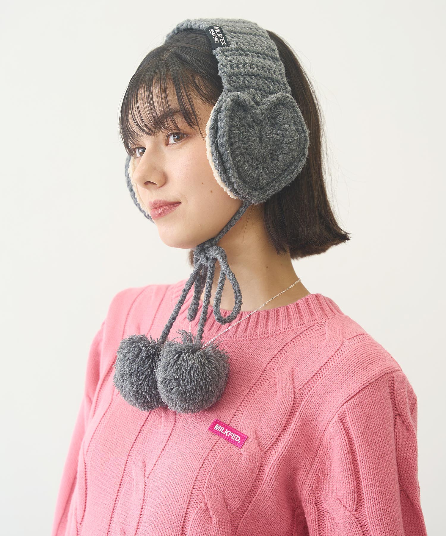 HEART KNIT EARMUFFS