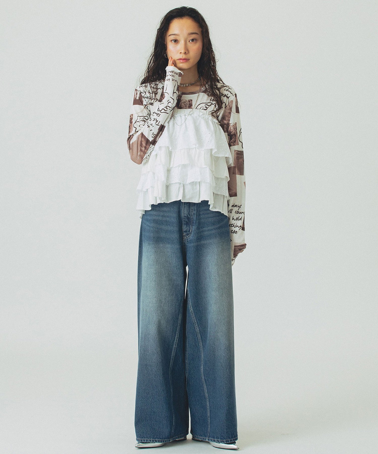 model:161cm 着用サイズ:ONE SIZE