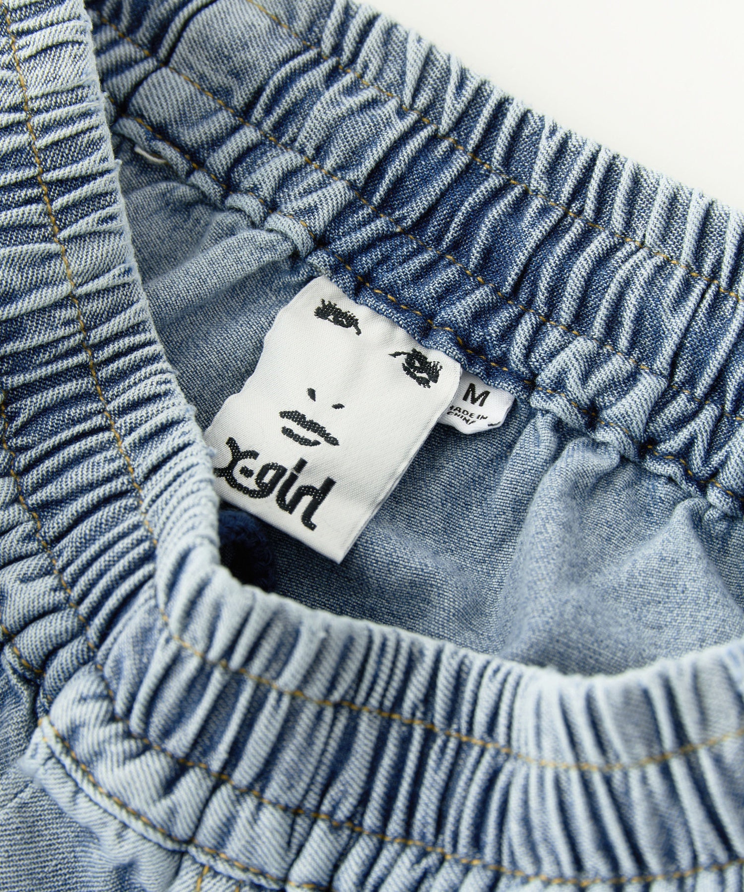 FACE LABEL EASY PANTS