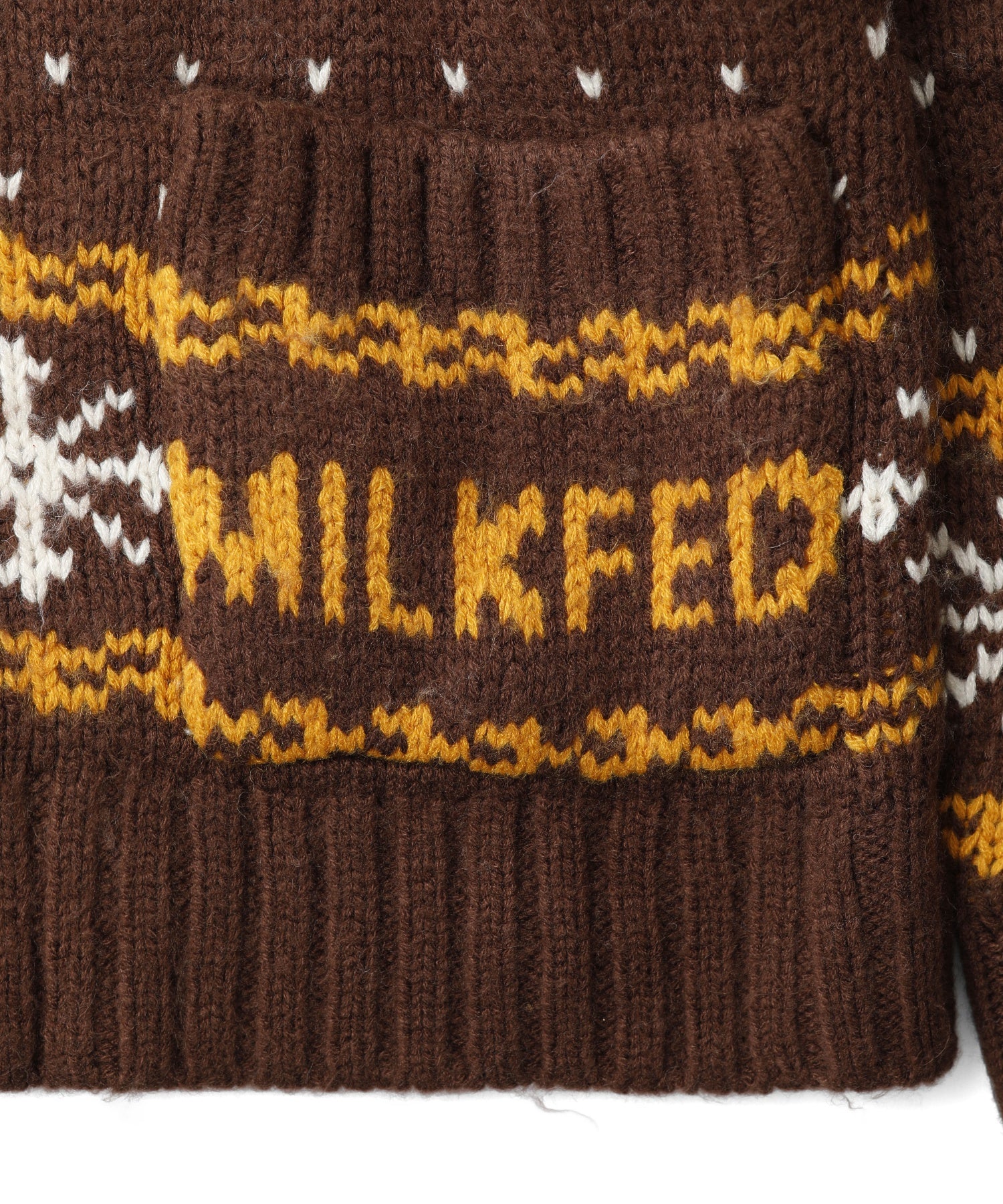 SNOW PATTERN COWICHAN KNIT JACKET