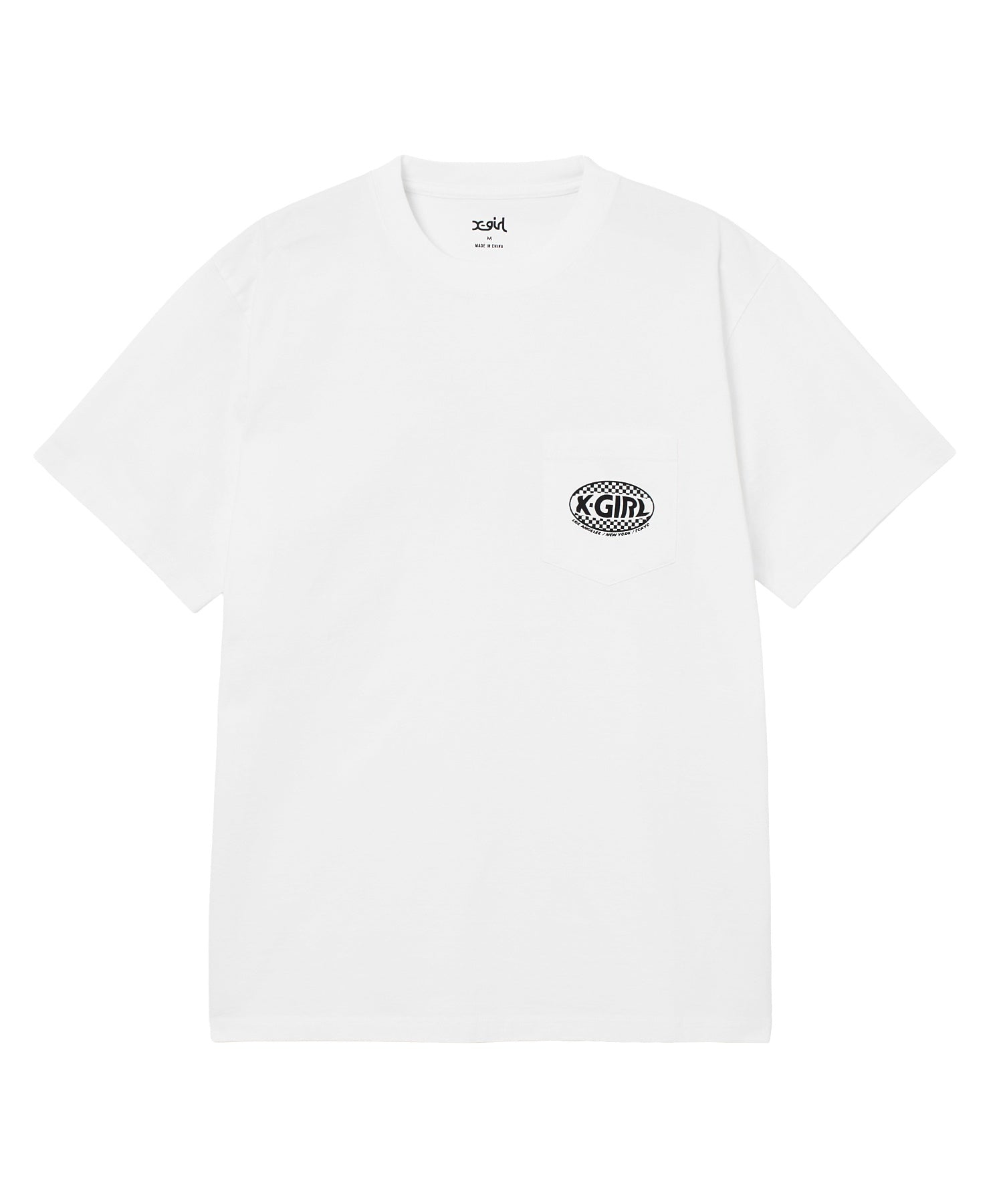 CHECKER OVAL LOGO POCKET S/S TEE