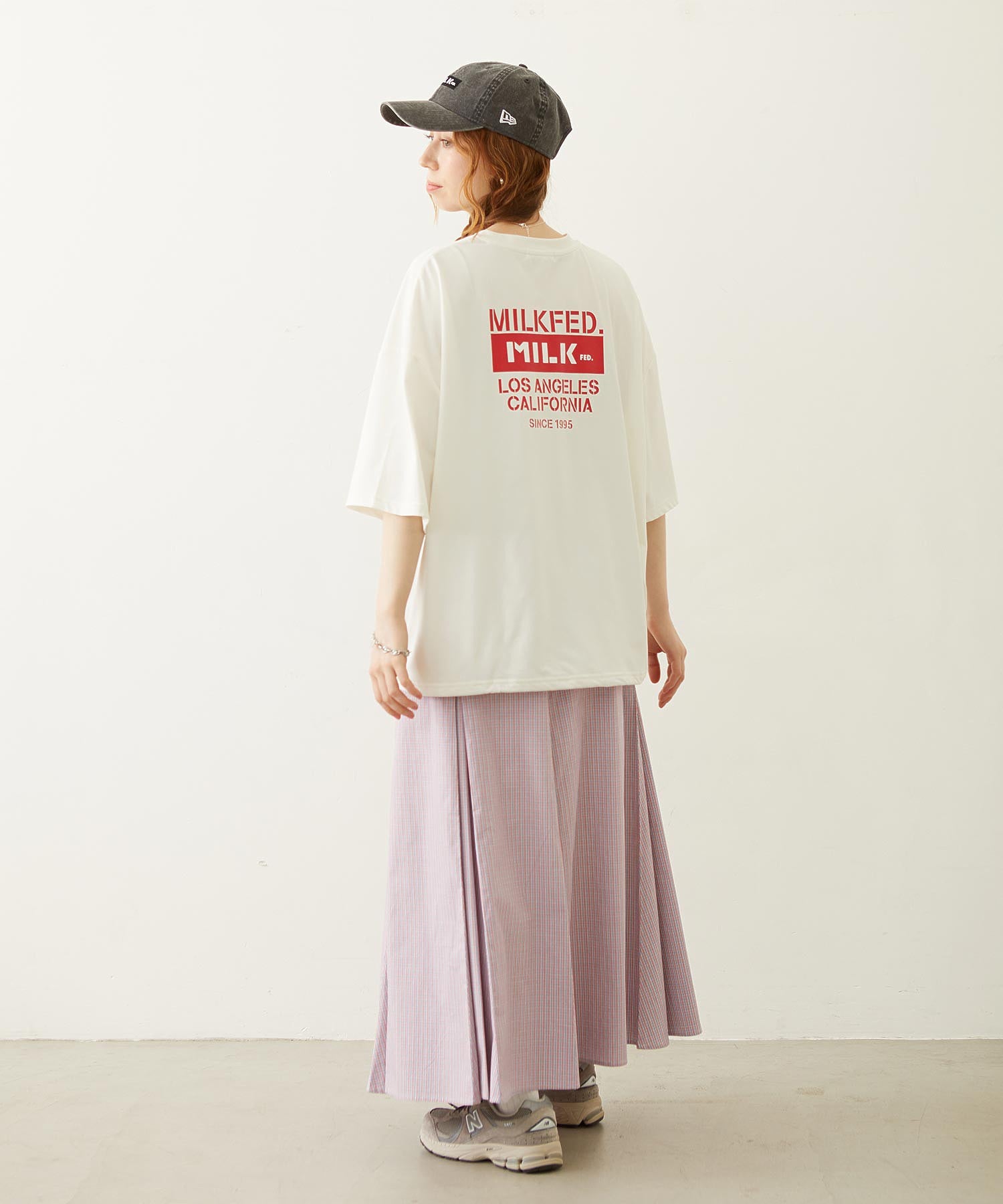 PLAID PATTERN LONG SKIRT