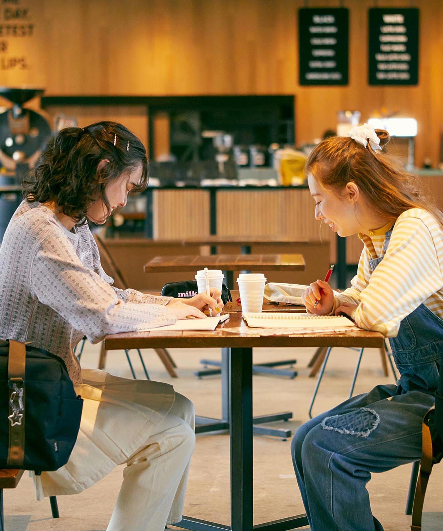 STRIPED FLOWER WAFFLE CARDIGAN