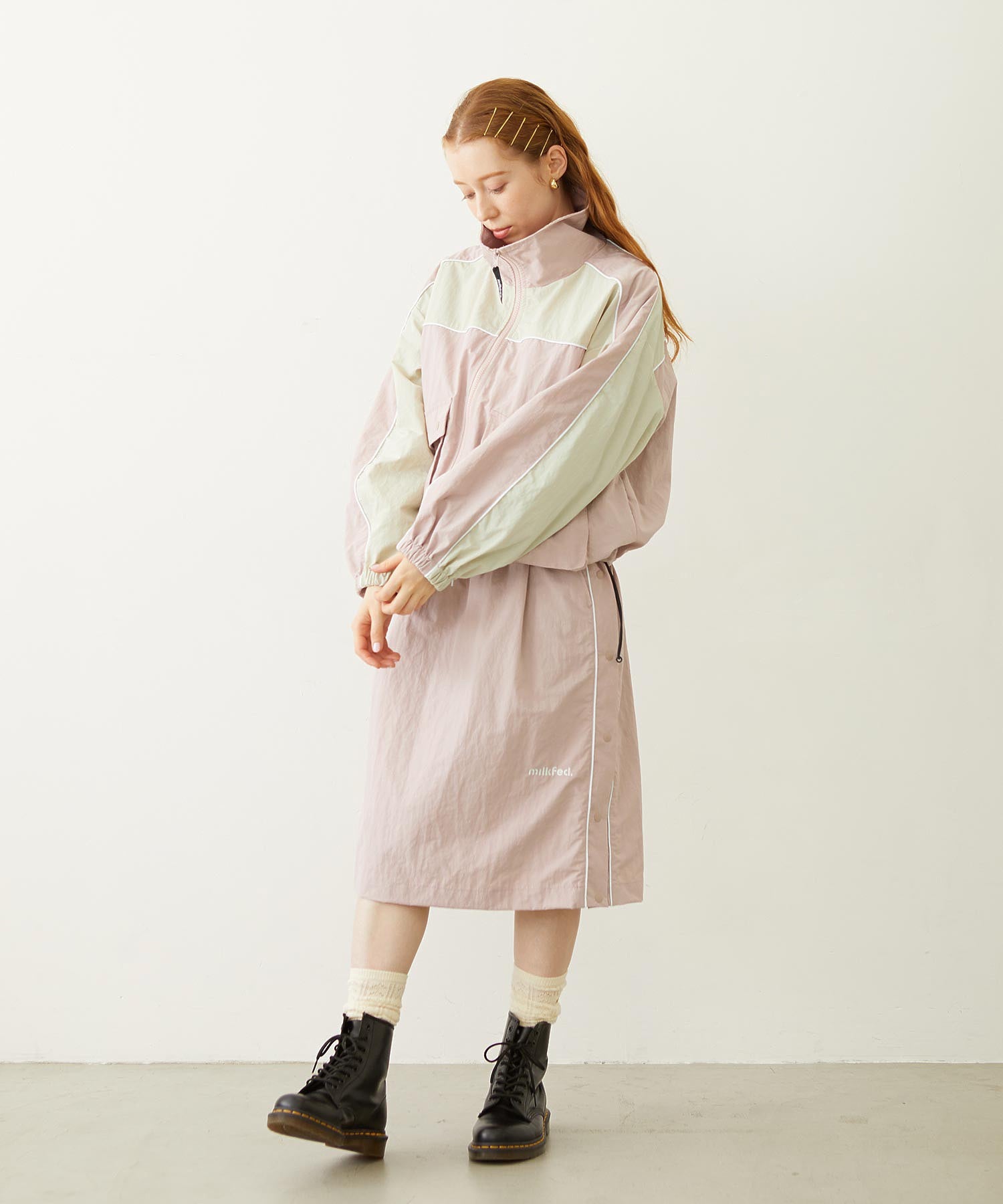 CUTOUT LOGO TRACK SKIRT