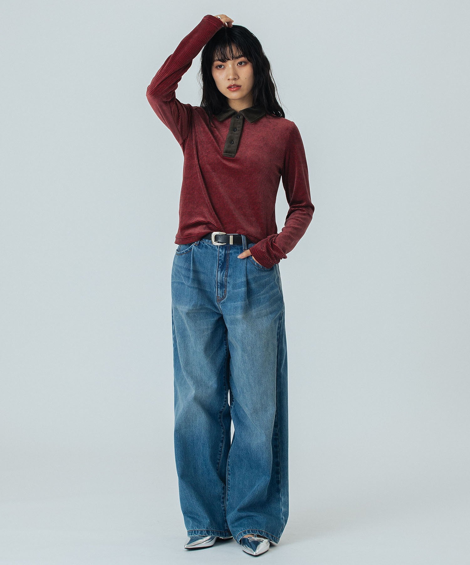 model:167cm 着用サイズ:M