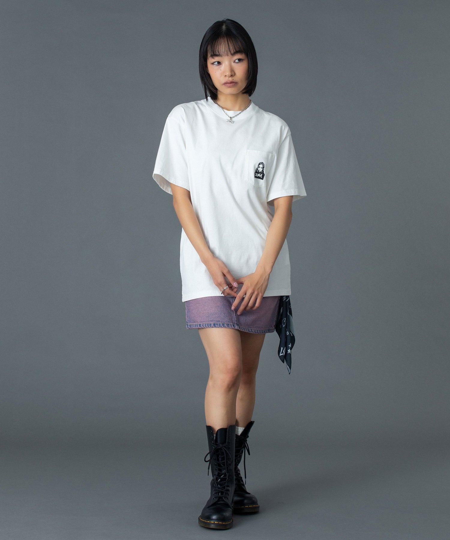 FACE AND WORDS POCKET S/S TEE