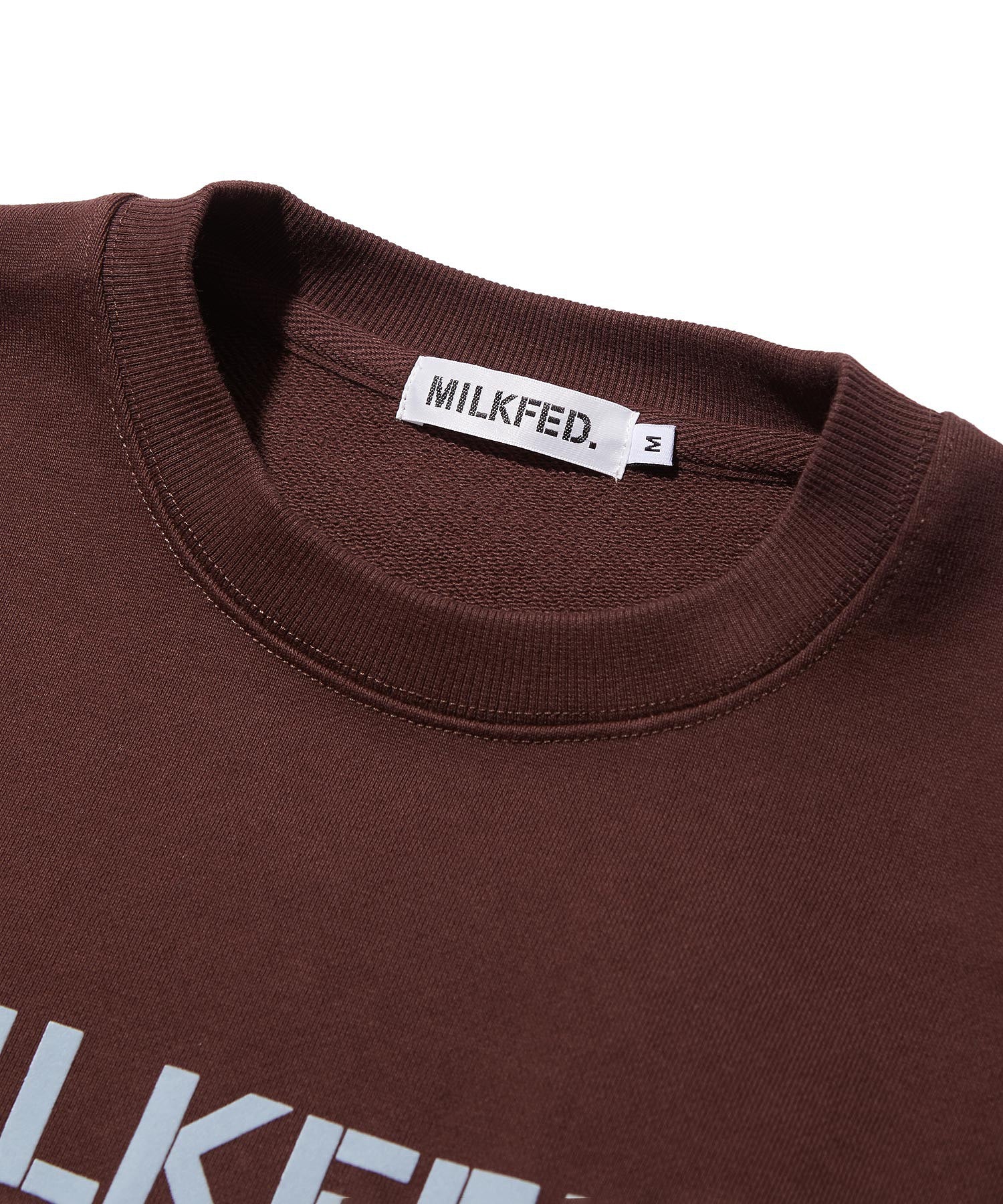 STENCIL LOGO WIDE CREW SWEAT TOP
