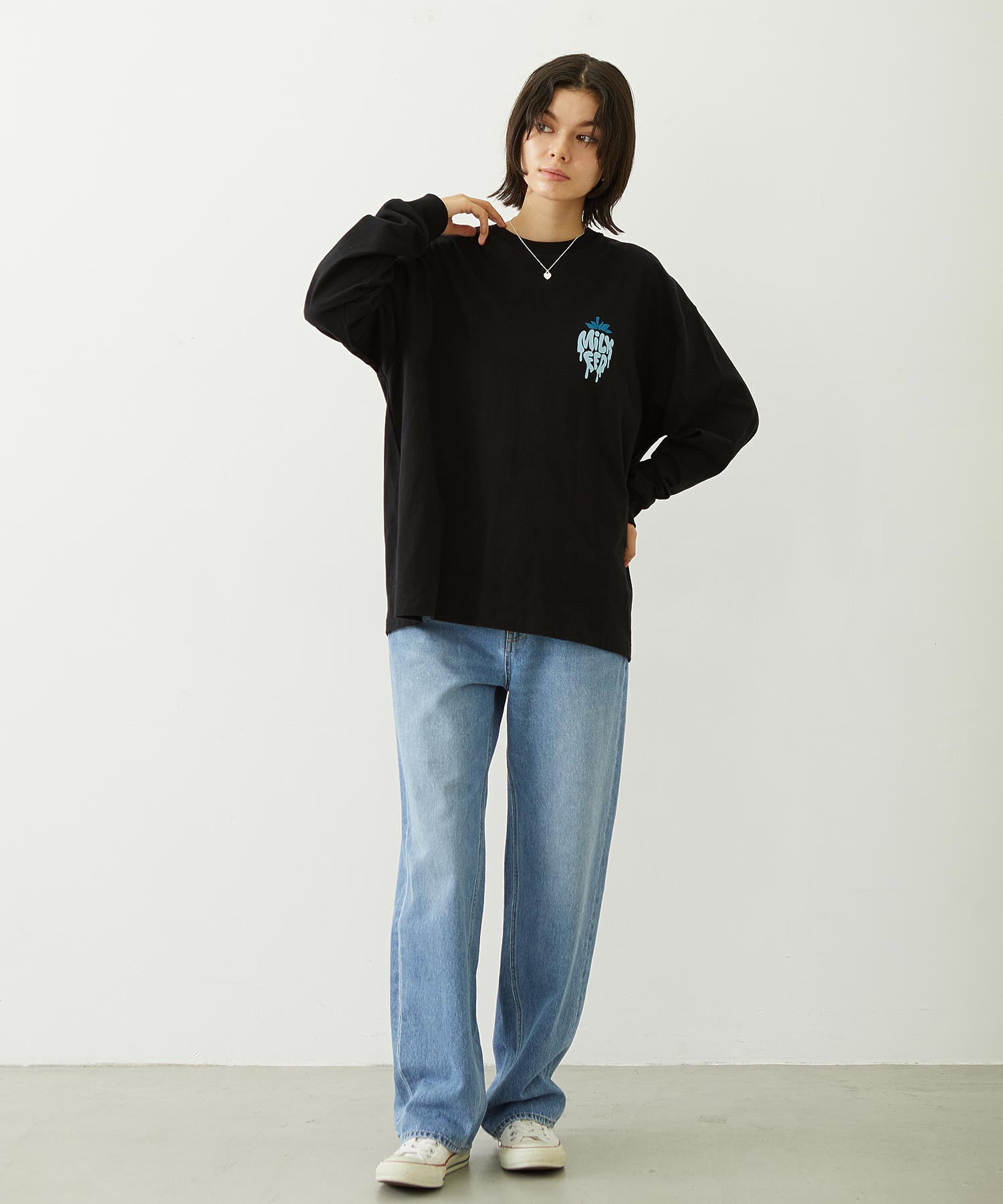 MELTY STRAWBERRY WIDE L/S TEE