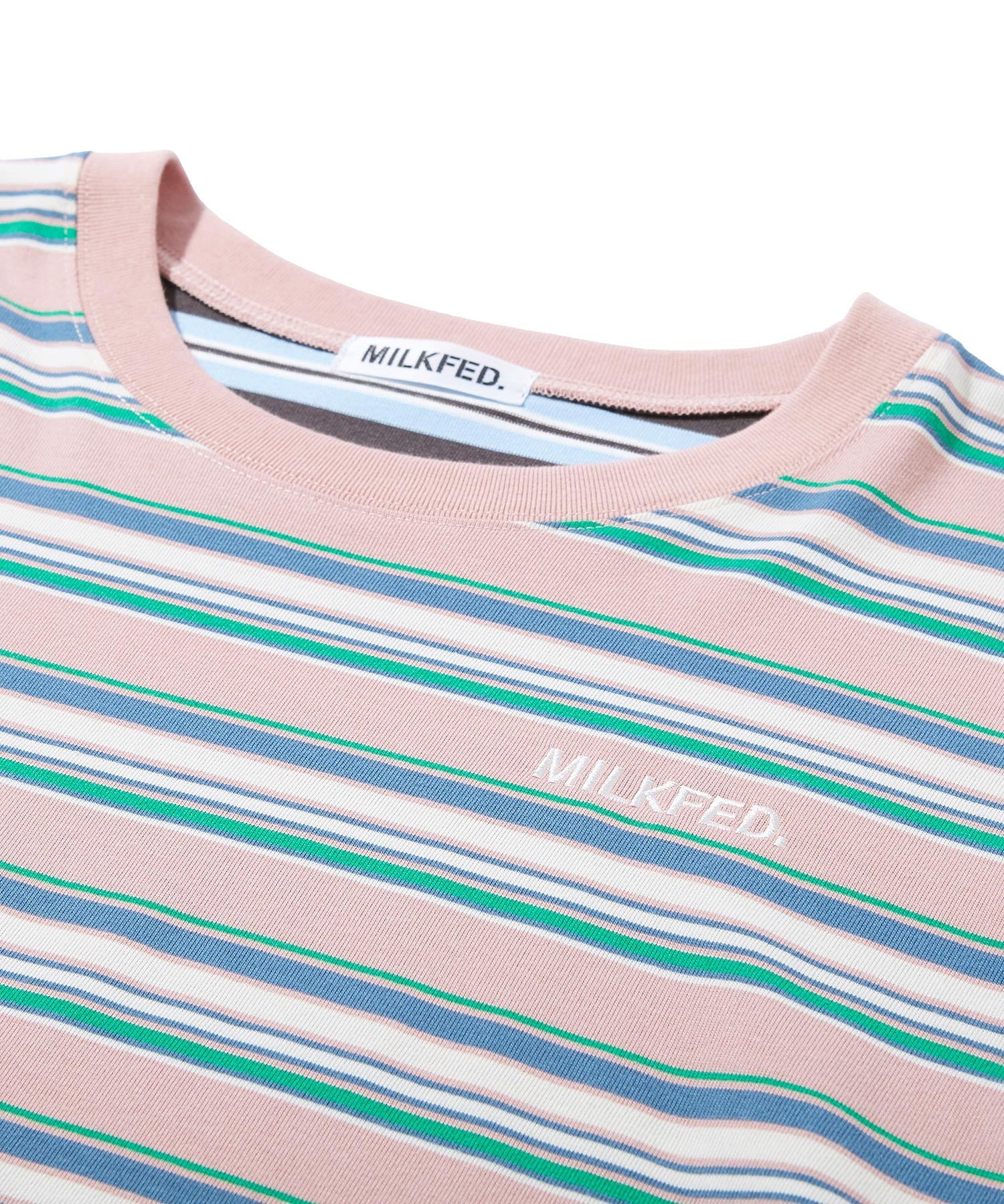 THREE PATTERN STRIPE L/S TOP
