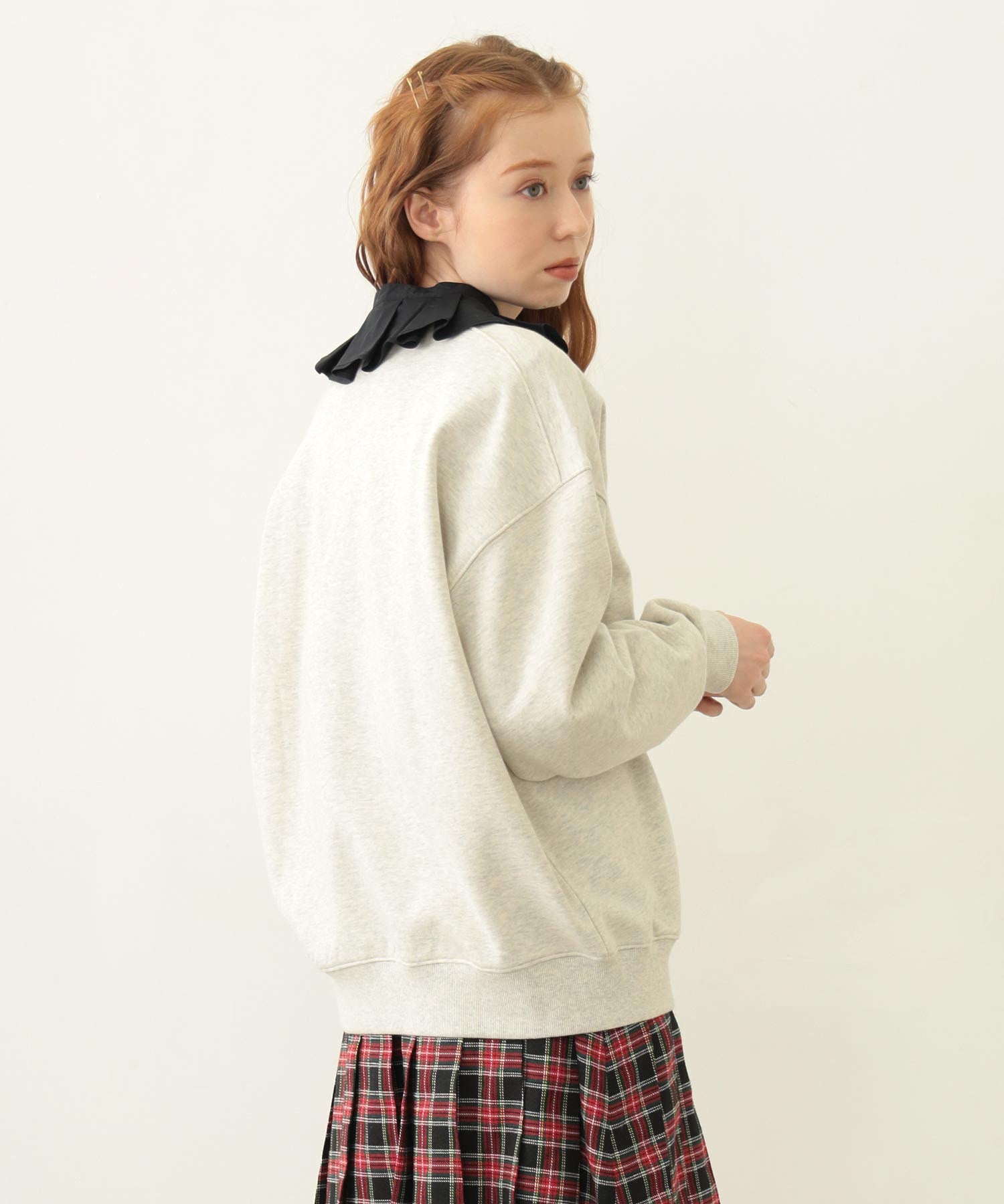 COOPER LOGO WIDE CREW SWEAT TOP