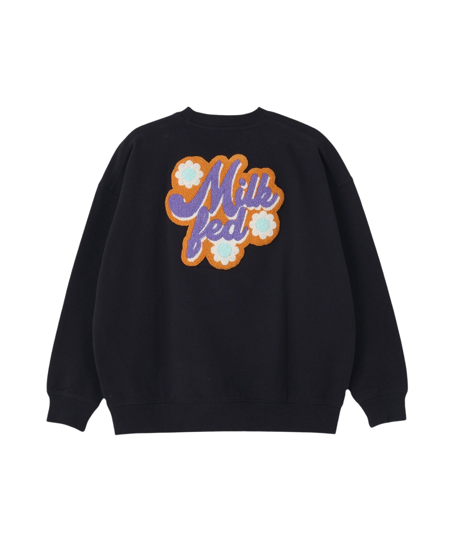 FLOWER LOGO CHENILLE EMBROIDERY SWEAT TOP