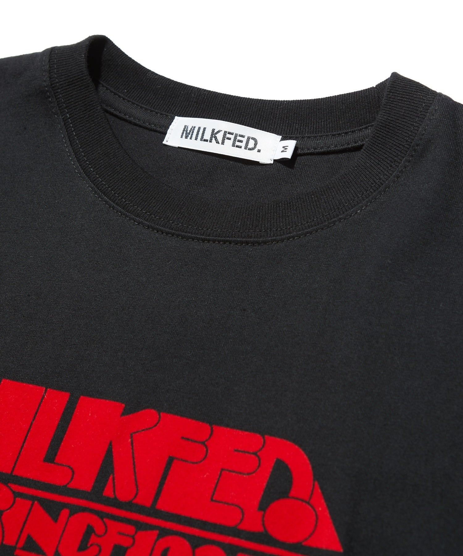 LOGO FLOCK PRINT L/S TEE