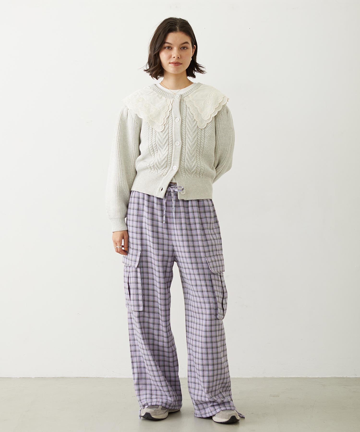 CHECKED CARGO PANTS