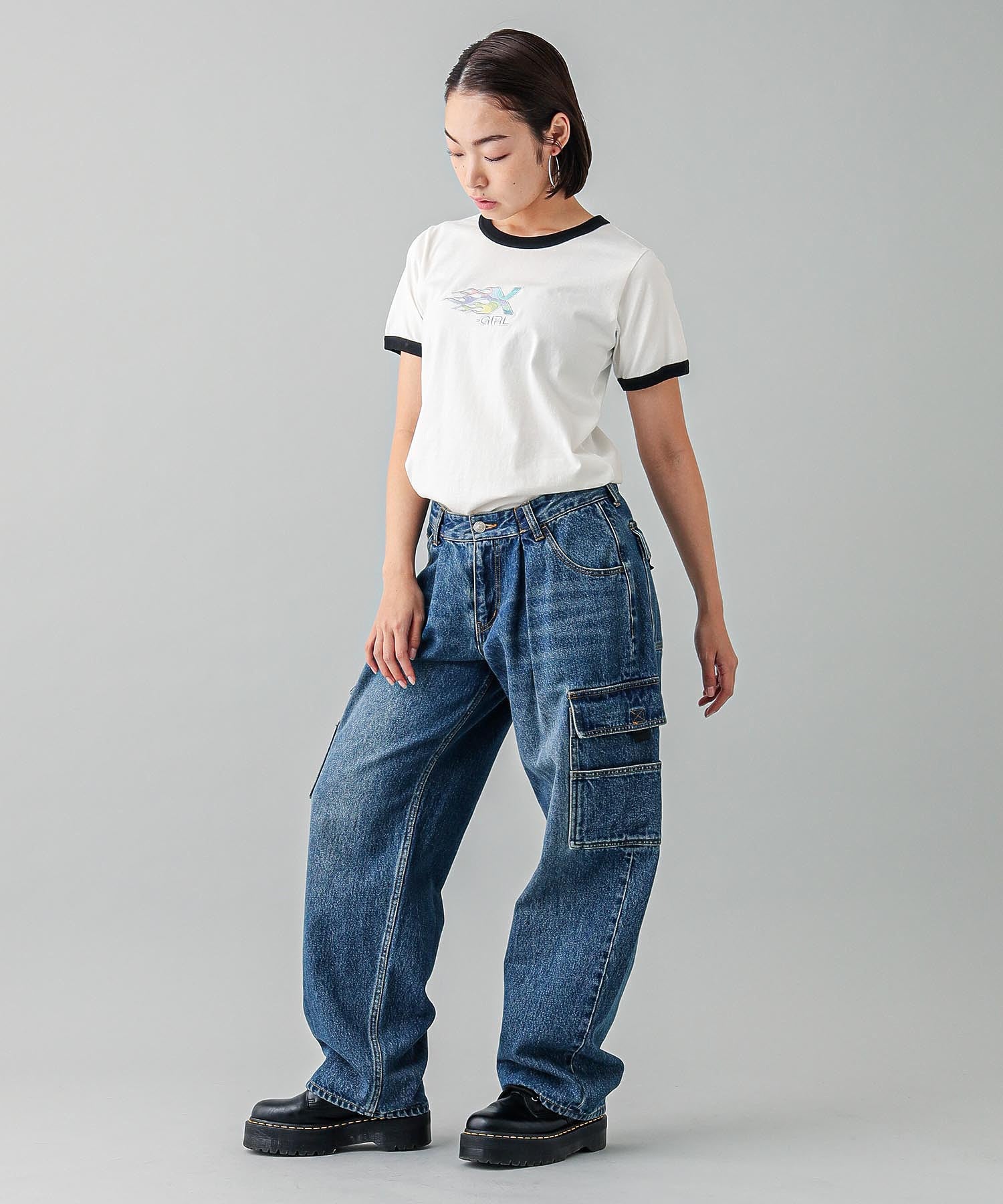 FACE WIDE CARGO PANTS X-girl