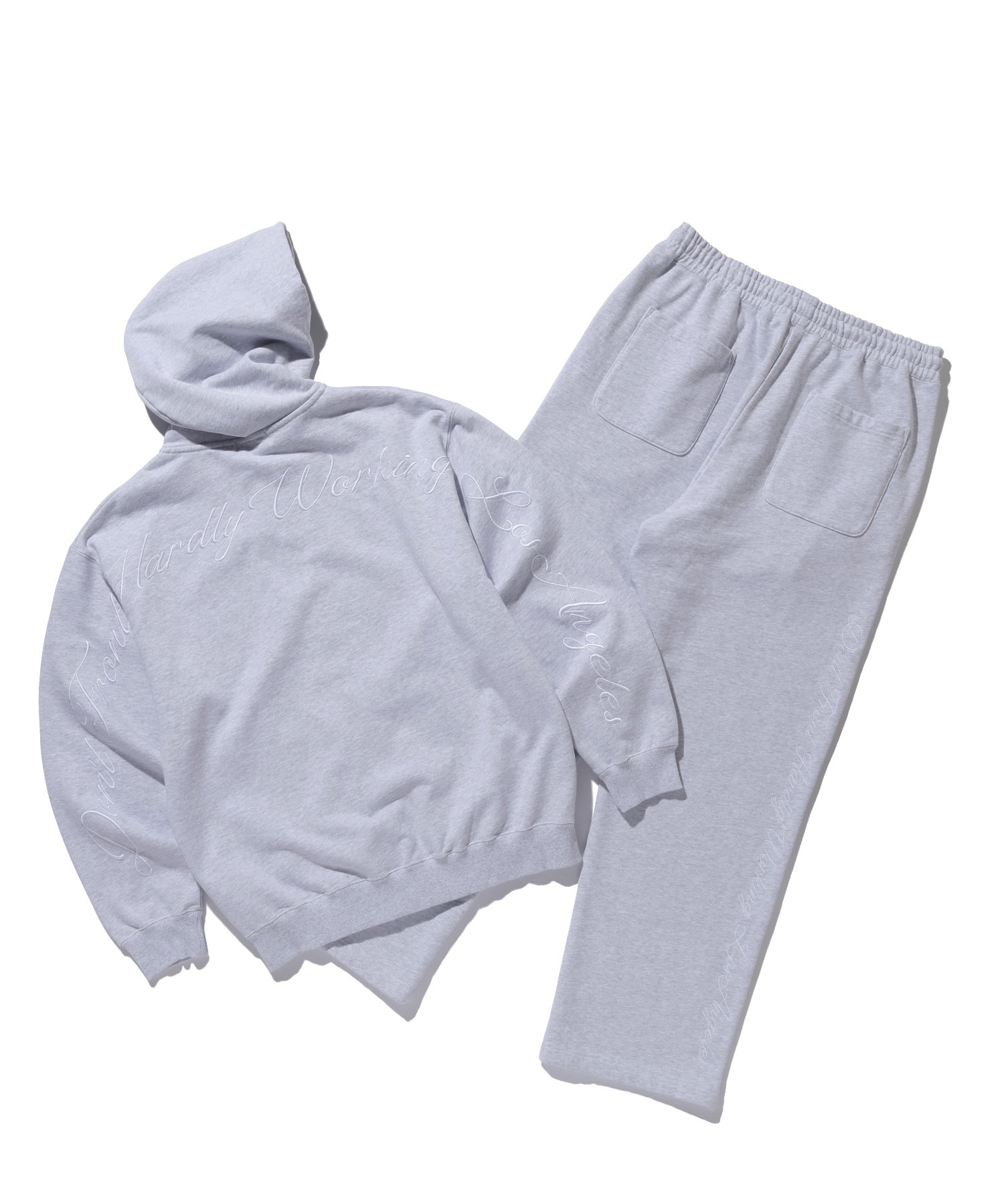 CURSIVE ZIP UP HOODED SWEATSHIRT