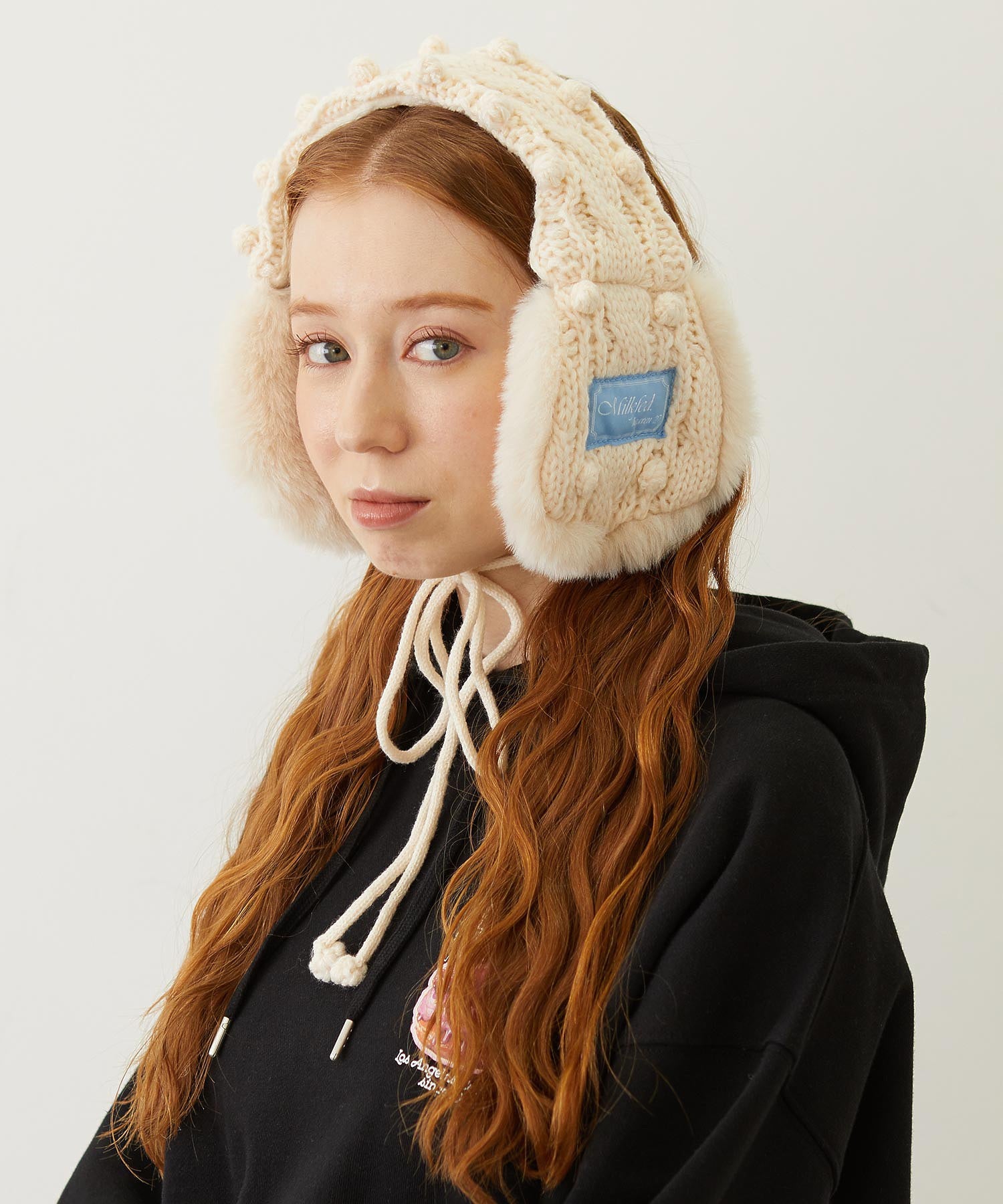 CABLE KNIT EARMUFFS
