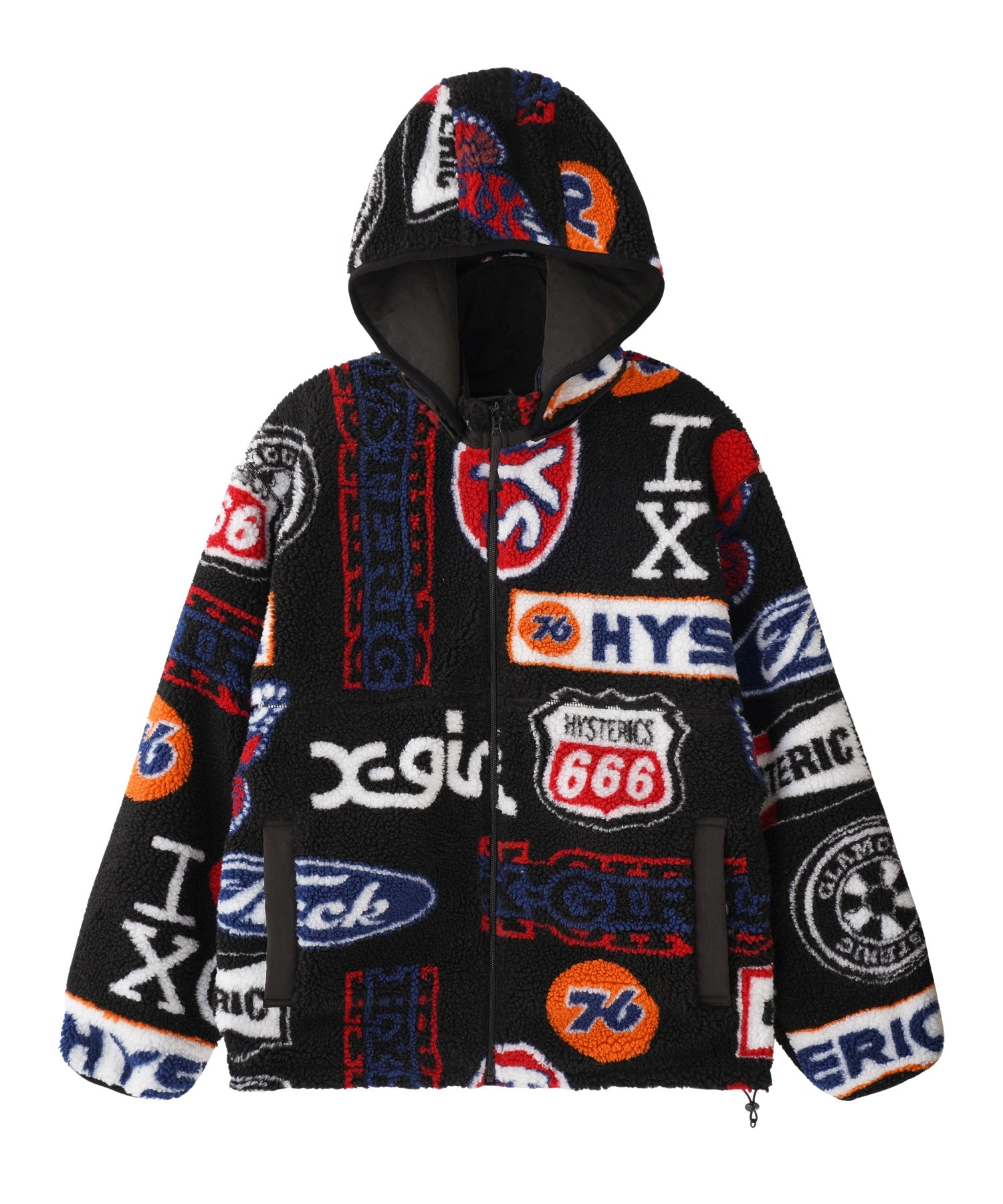 X-girl x HYSTERIC GLAMOUR REVERSIBLE BOA JACKET