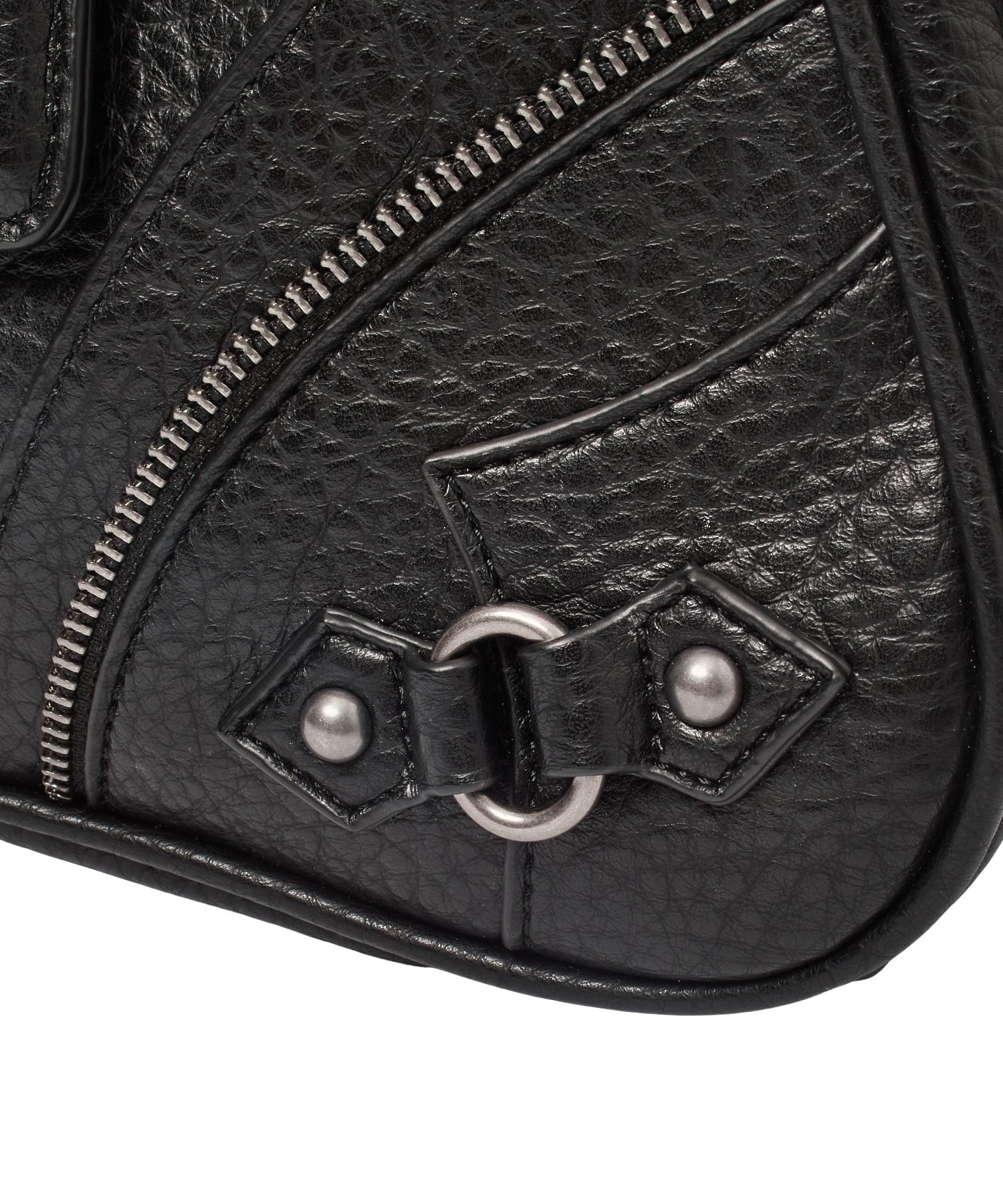 XG EMBLEM BUCKLE PANELED SHOULDER BAG