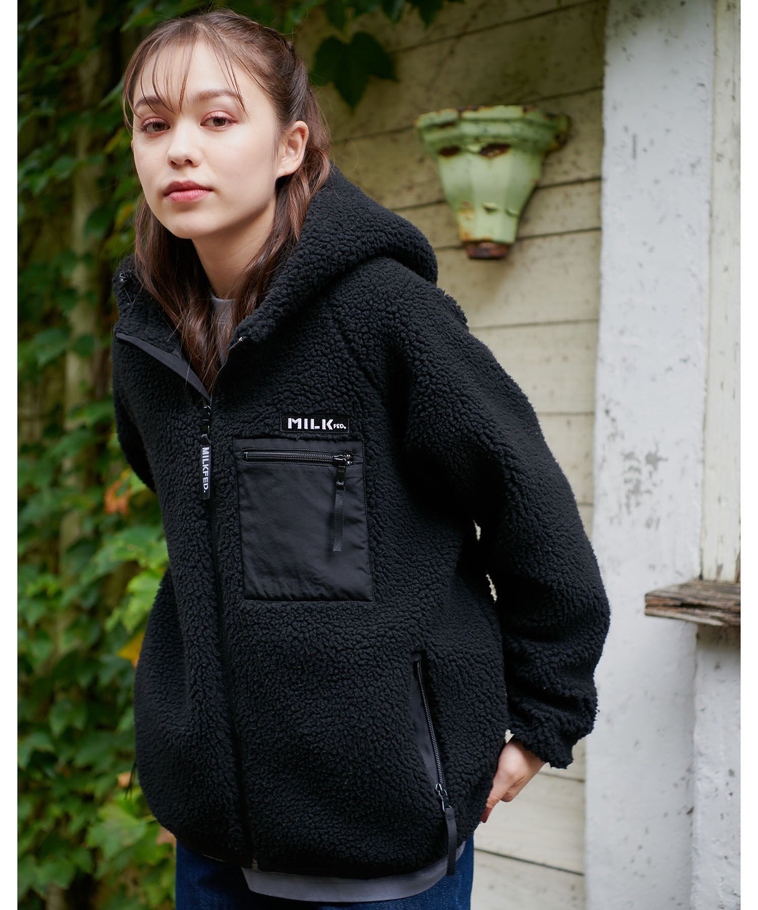 BOA ZIP UP  HOODED JACKET MILKFED.