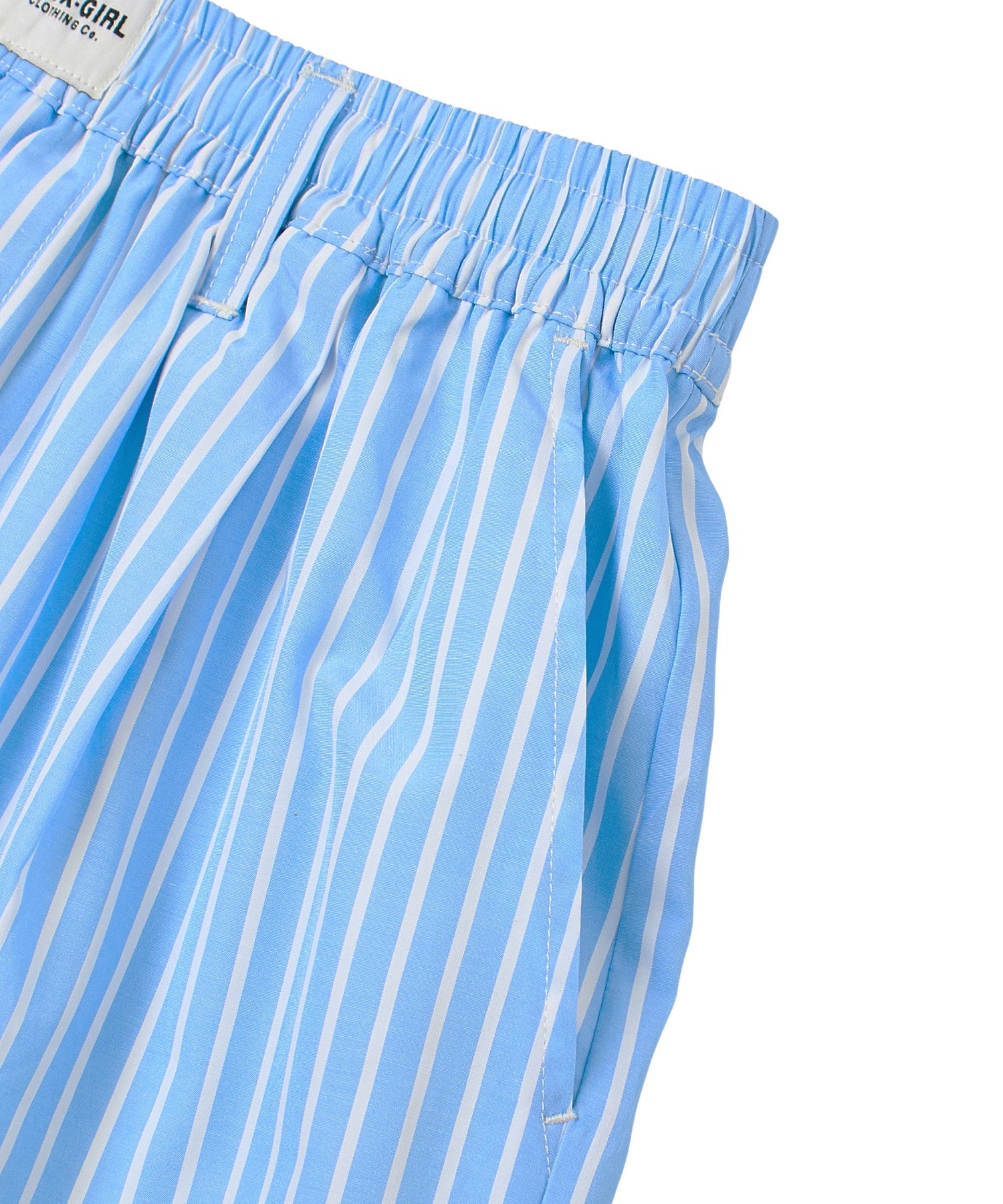 STRIPED RHINESTONE SHORTS