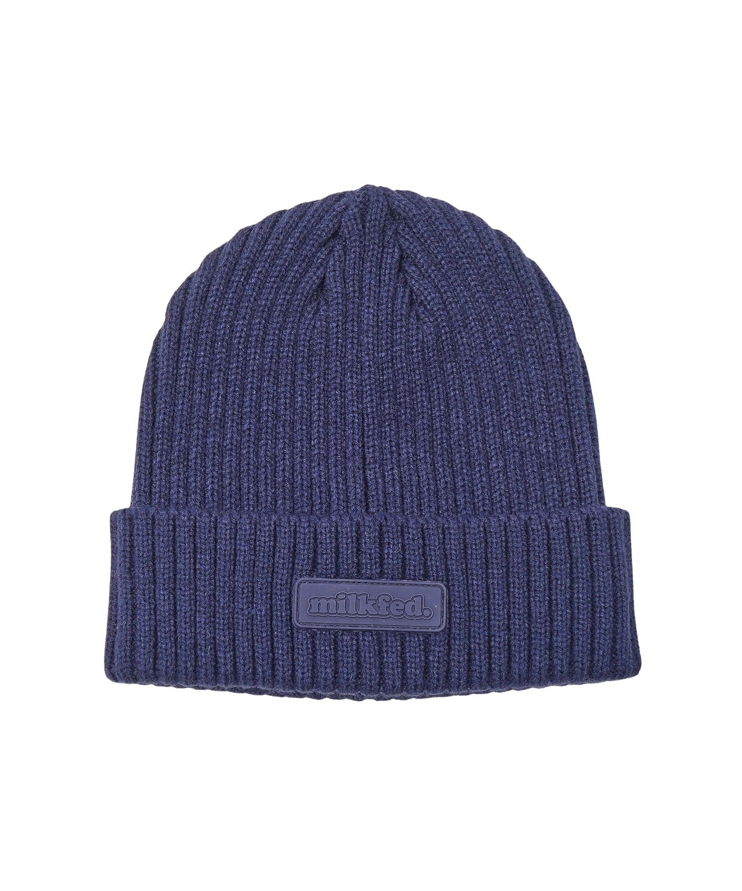 RUBBER PATCH KNIT CAP