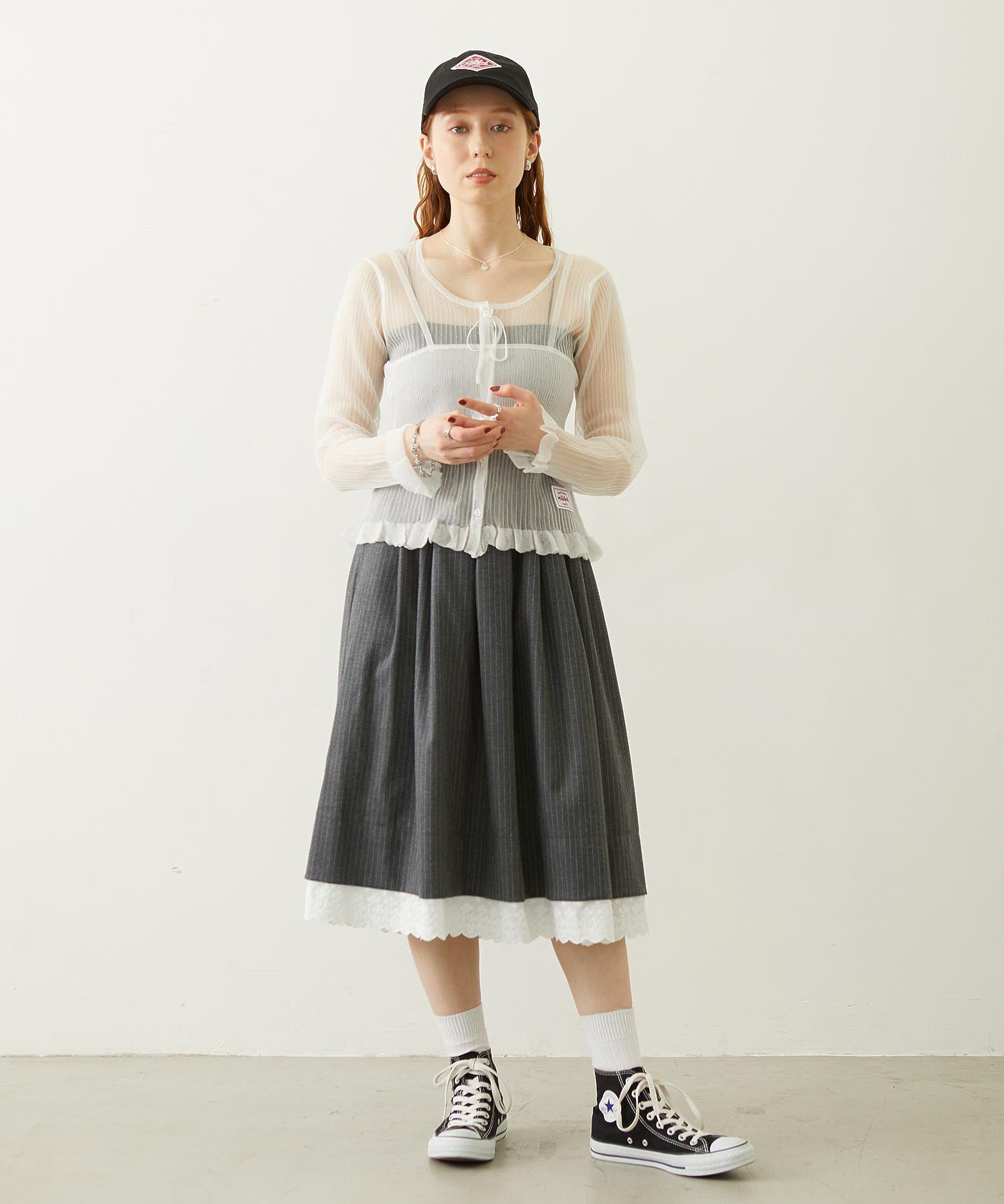 2-PIECE SHEER CARDIGAN
